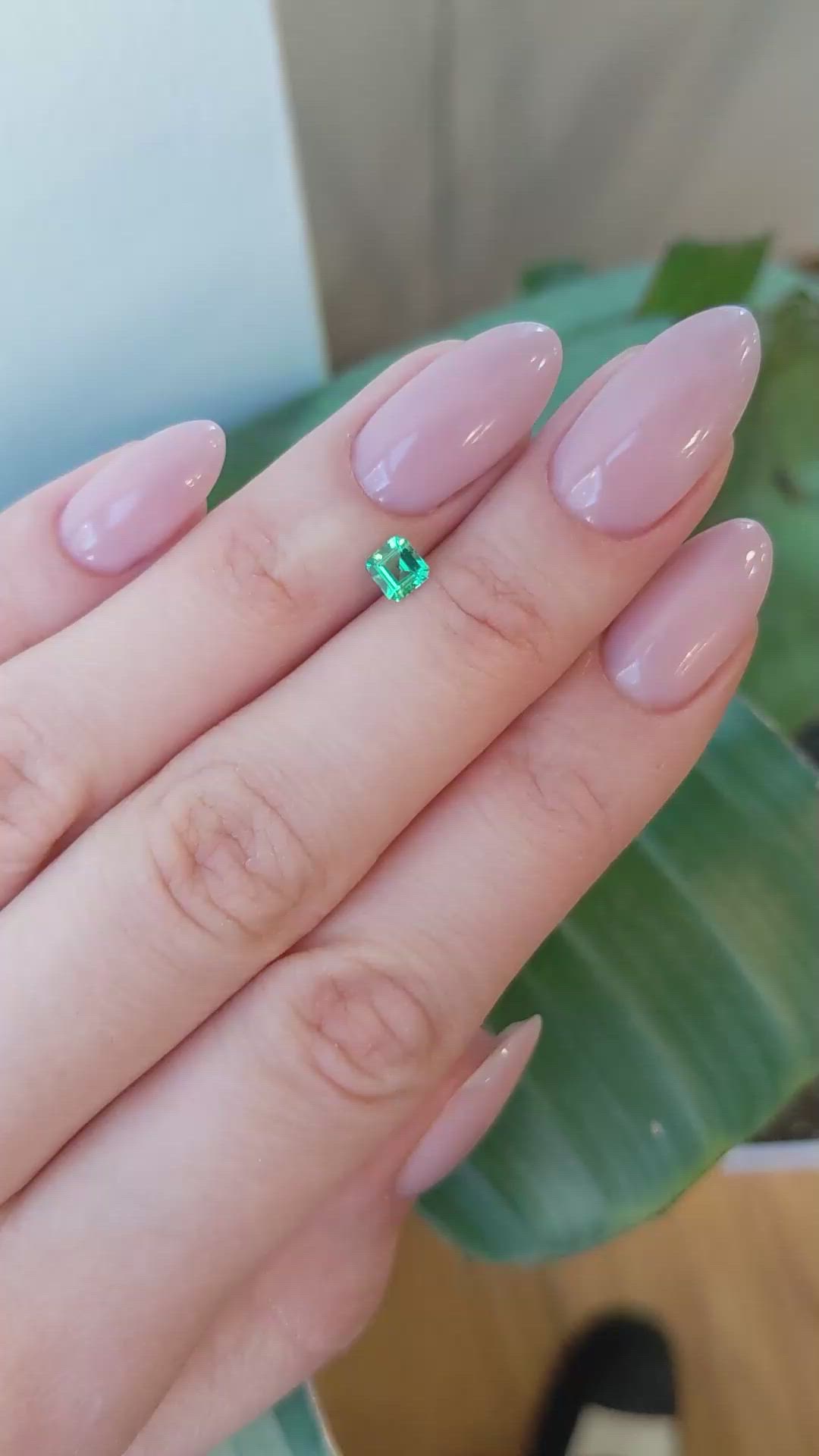 0.35 Ct. Emerald from Afghanistan Size Video