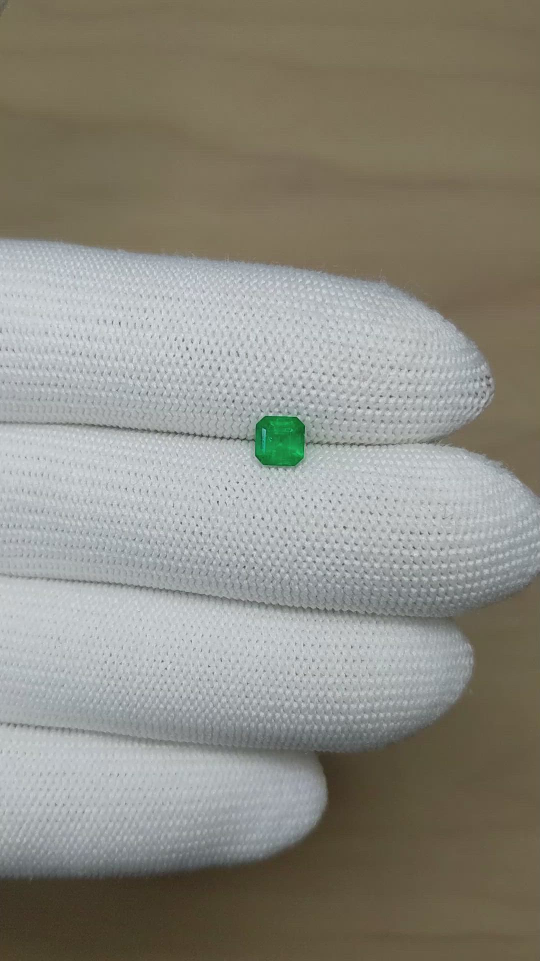 0.62 Ct. Emerald from Afghanistan Size Video
