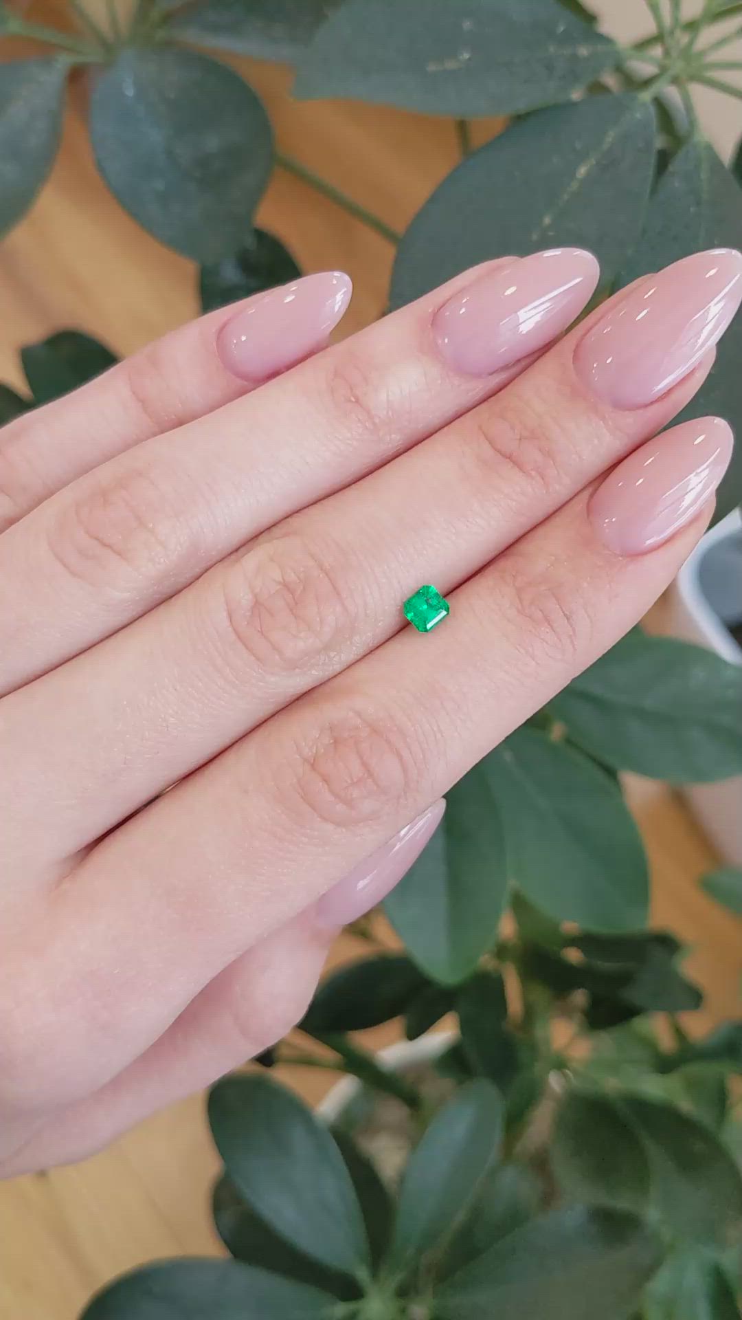 0.37 Ct. Emerald from Afghanistan Size Video