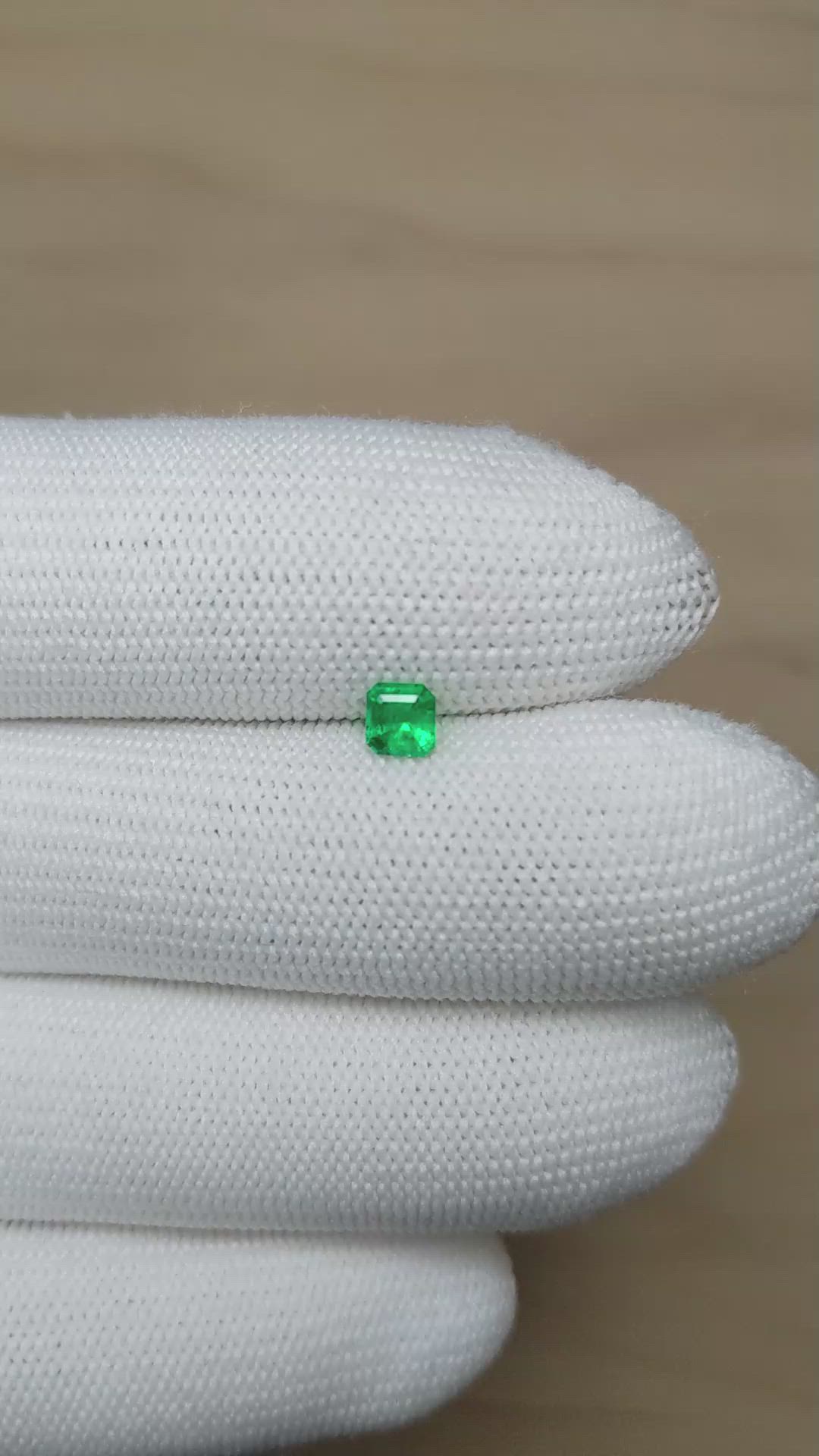 0.37 Ct. Emerald from Afghanistan Size Video