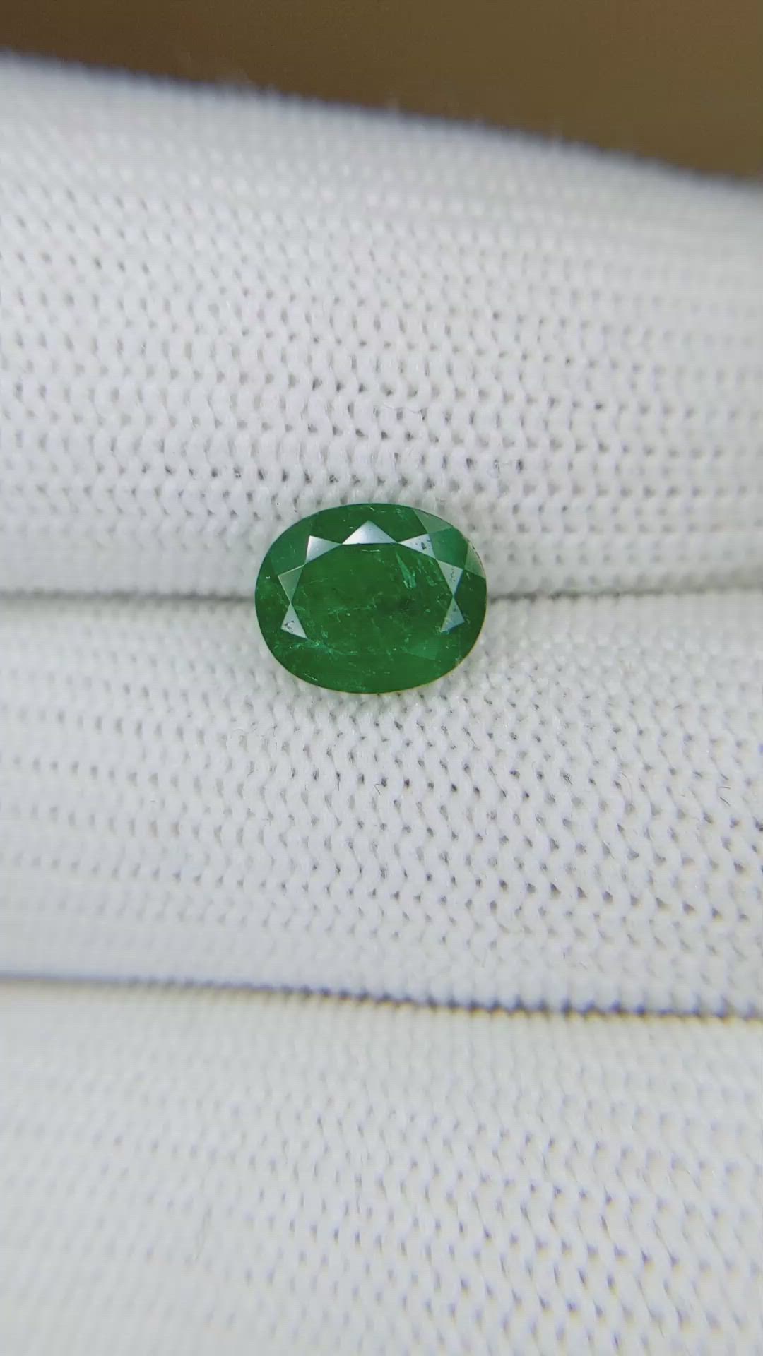 1.76 Ct. Emerald from Colombia Size Video