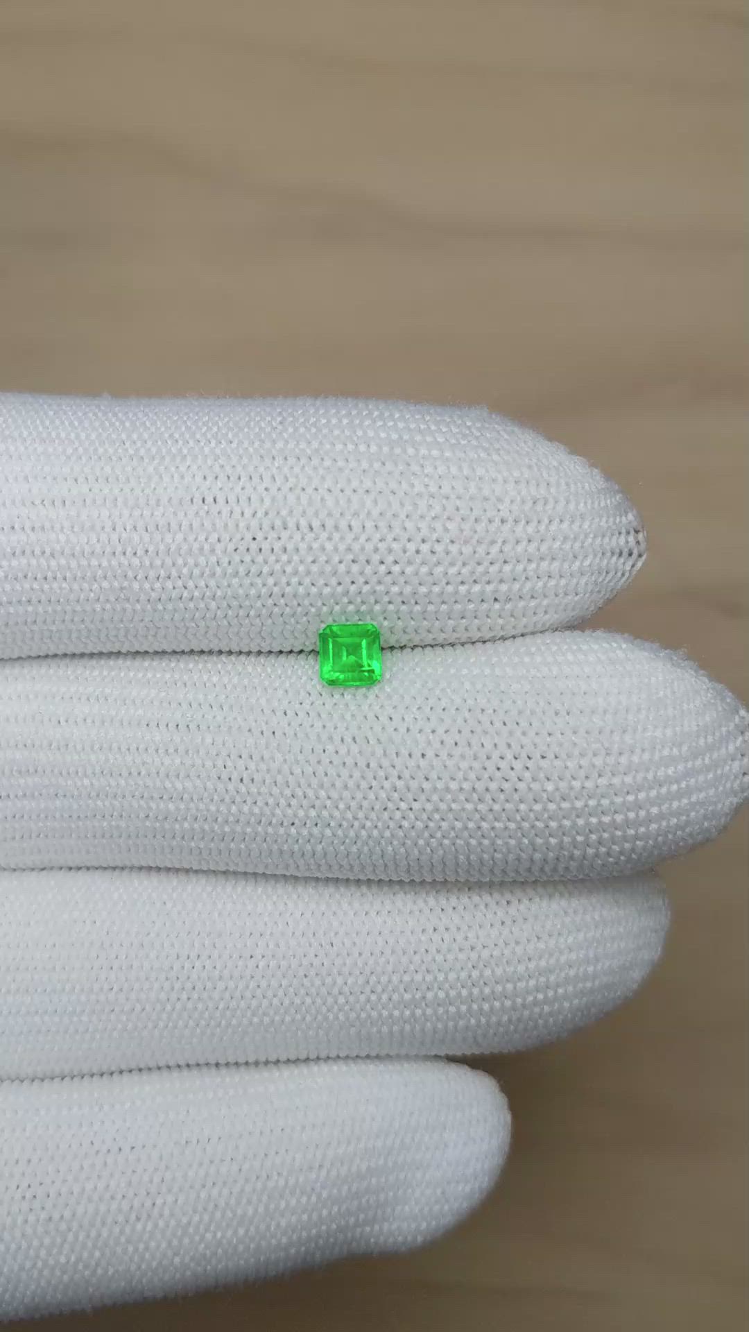 0.48 Ct. Emerald from Afghanistan Size Video