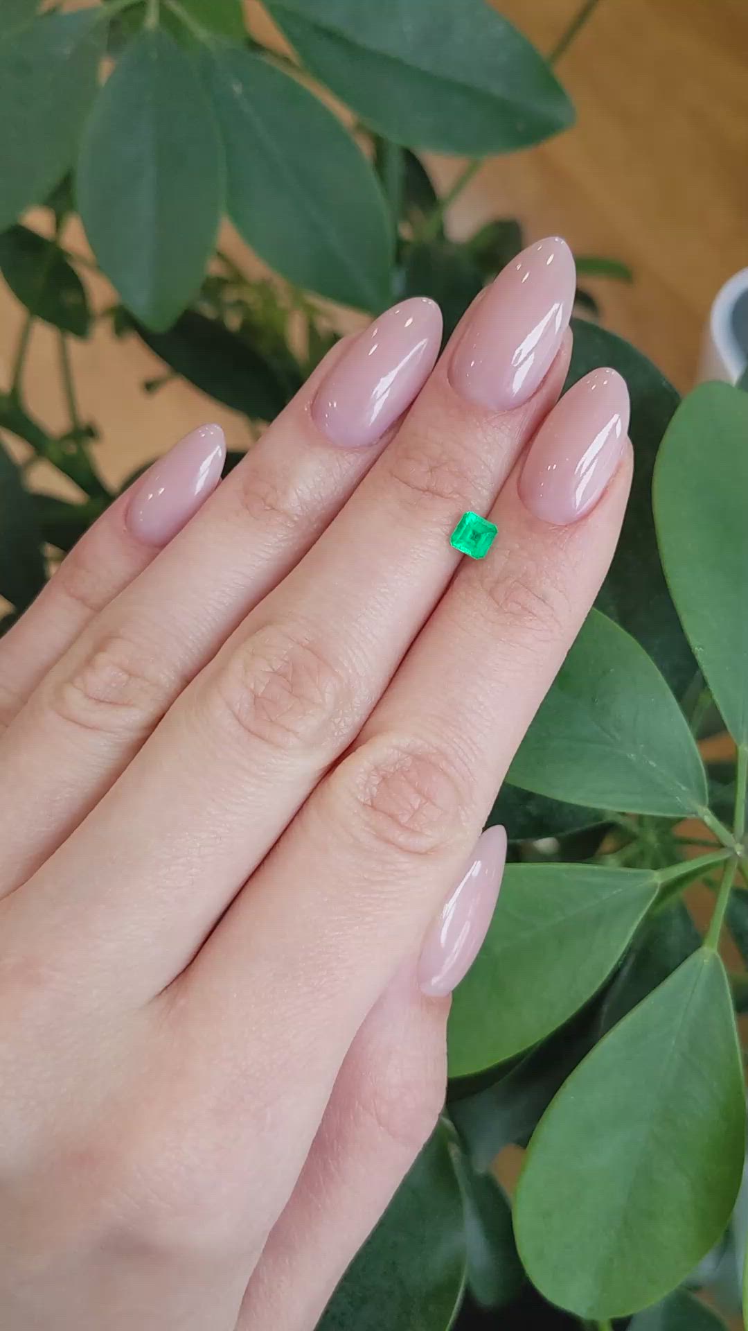 0.48 Ct. Emerald from Afghanistan Size Video
