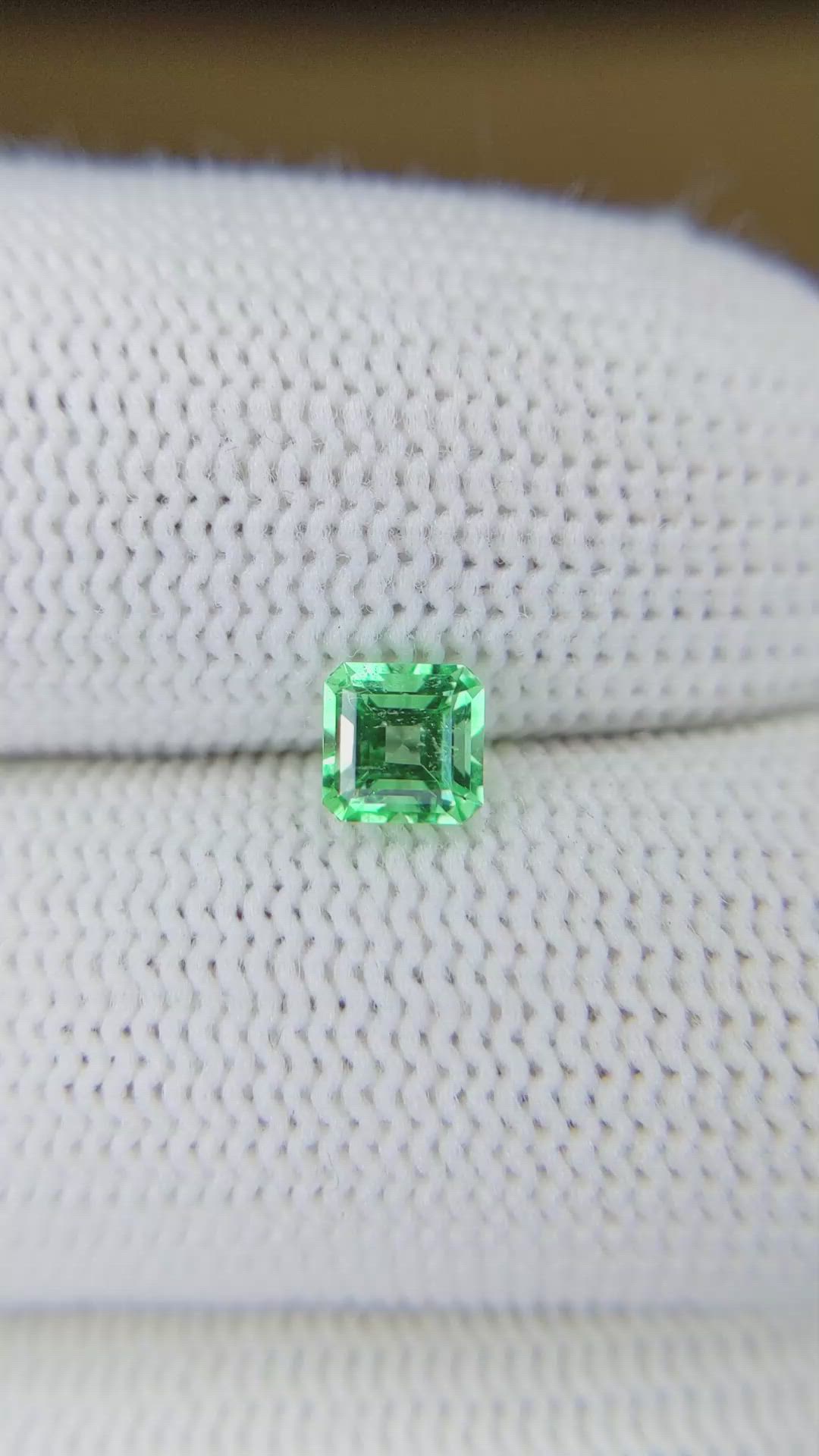 0.62 Ct. Emerald from Afghanistan Size Video