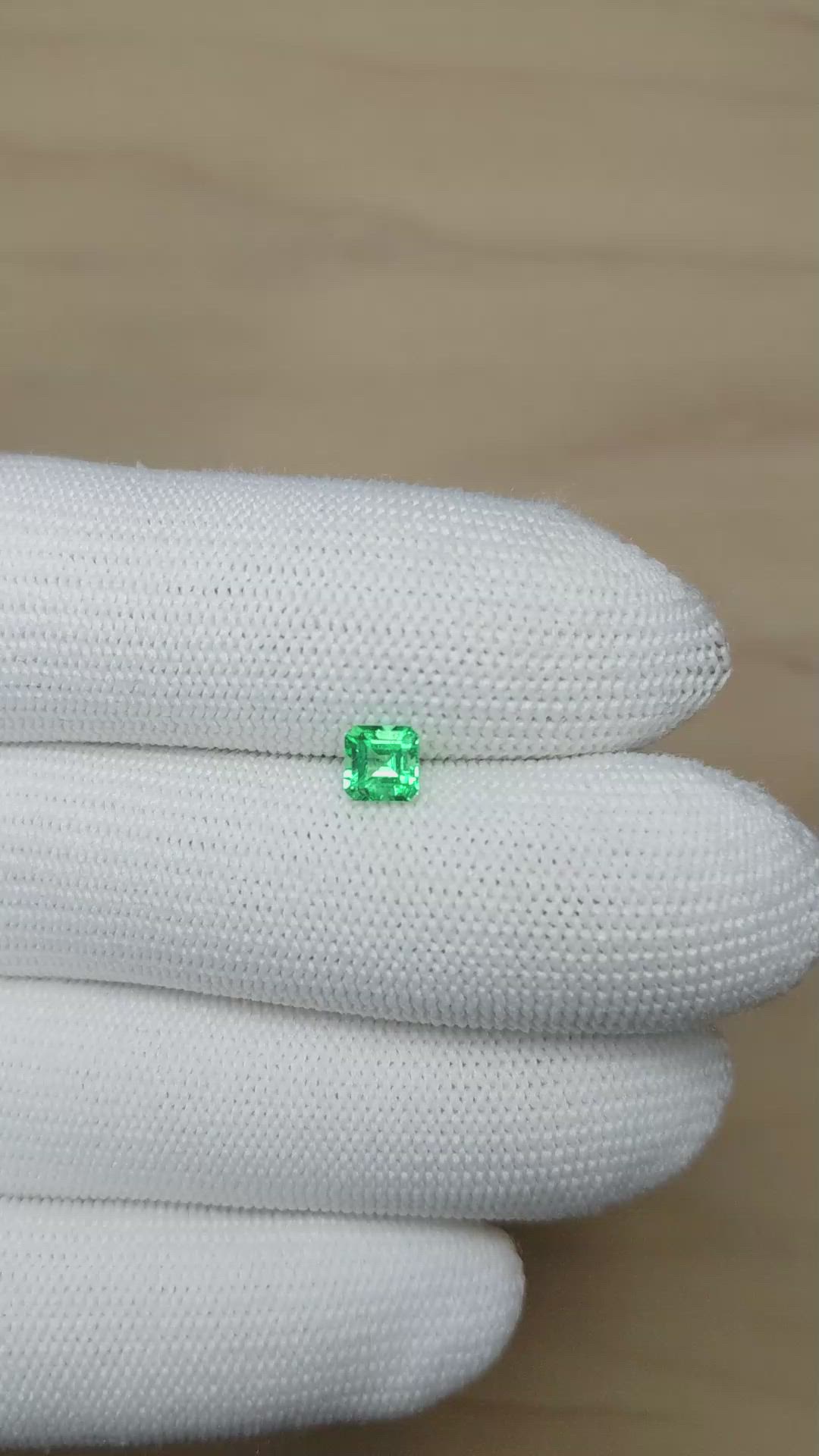0.62 Ct. Emerald from Afghanistan Size Video
