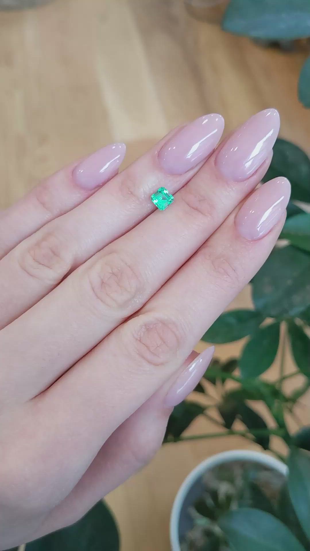 0.62 Ct. Emerald from Afghanistan Size Video