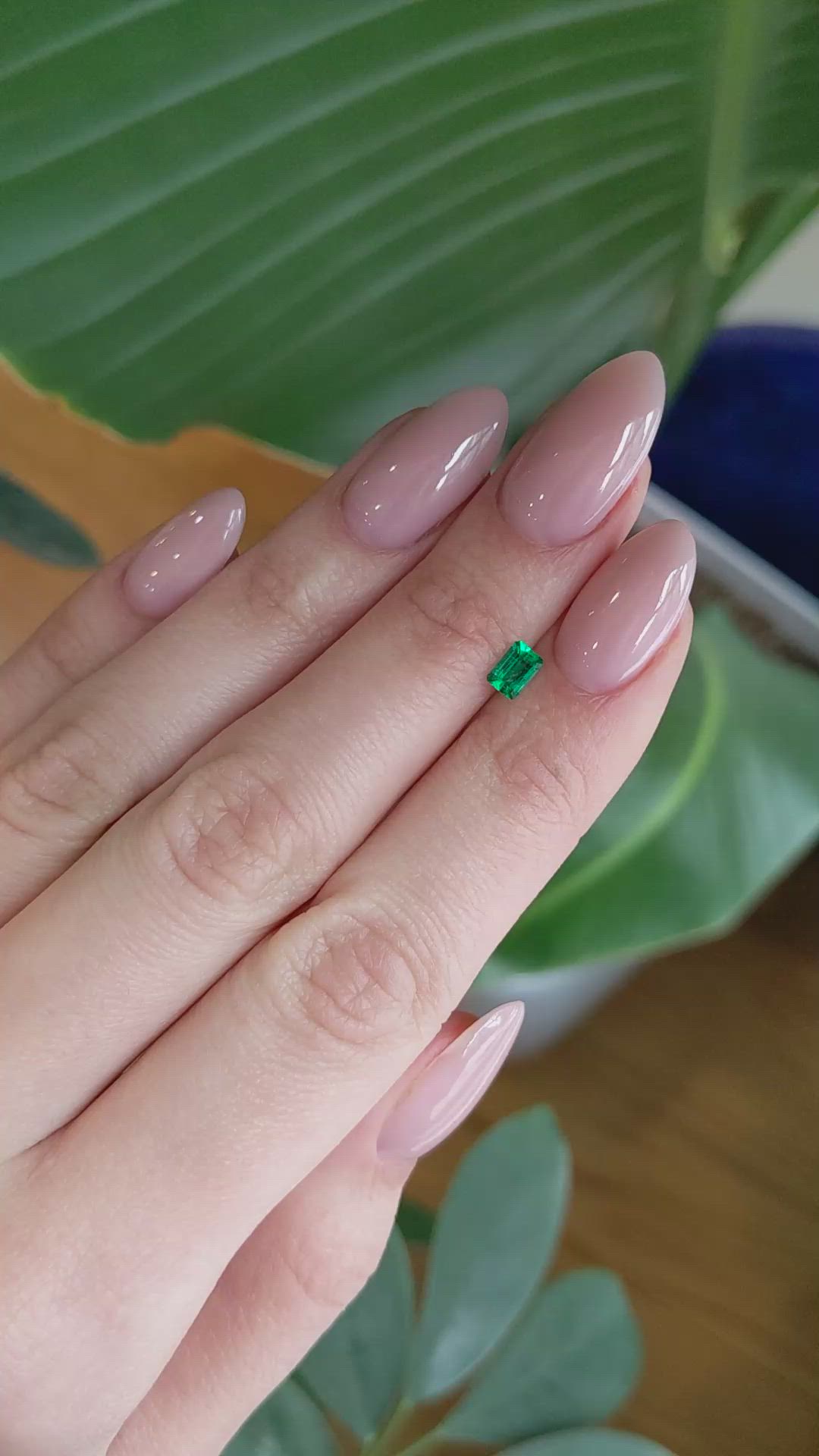 0.30 Ct. Emerald from Afghanistan Size Video