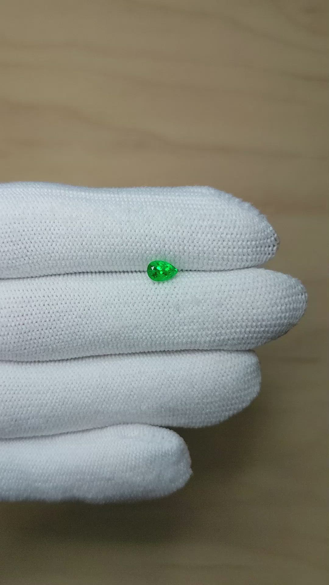 0.50 Ct. Emerald from Afghanistan Size Video