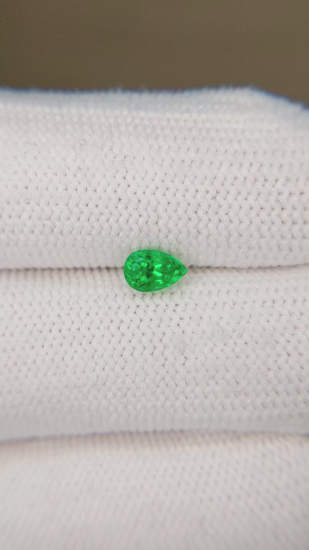 0.50 Ct. Emerald from Afghanistan Size Video