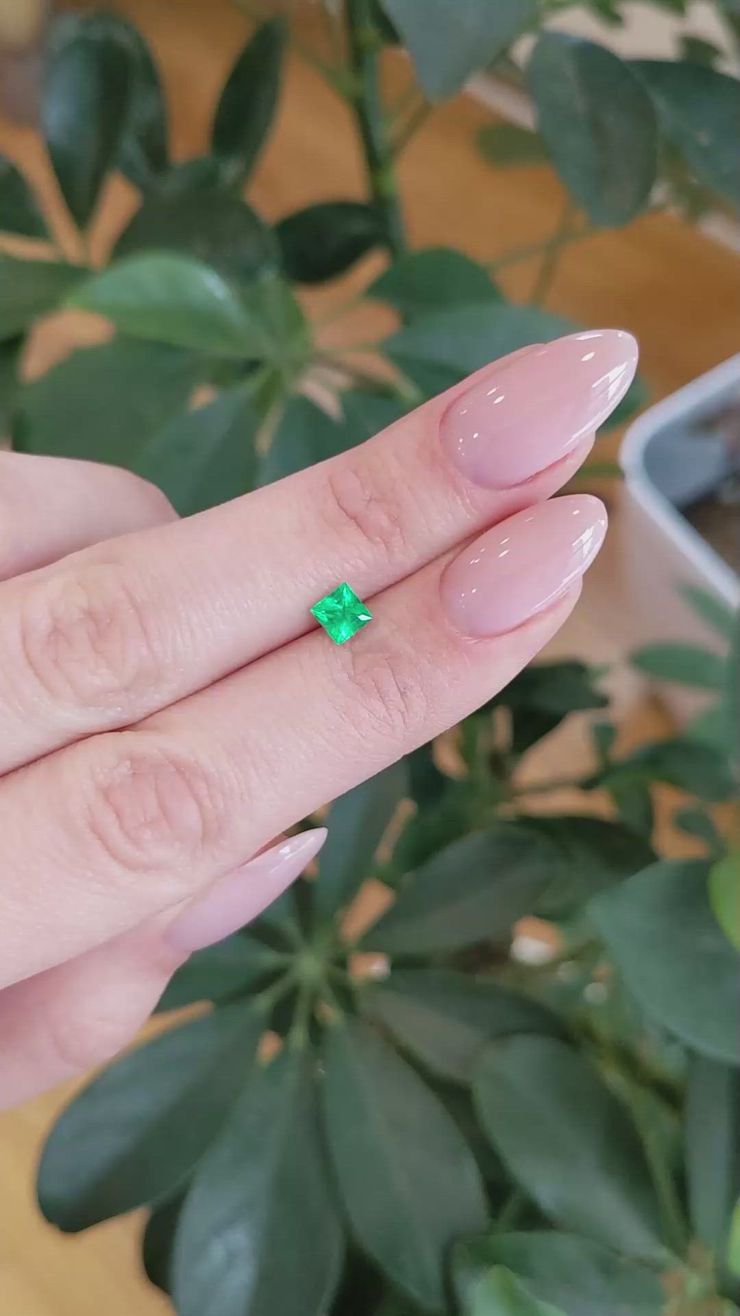 0.54 Ct. Emerald from Afghanistan Size Video