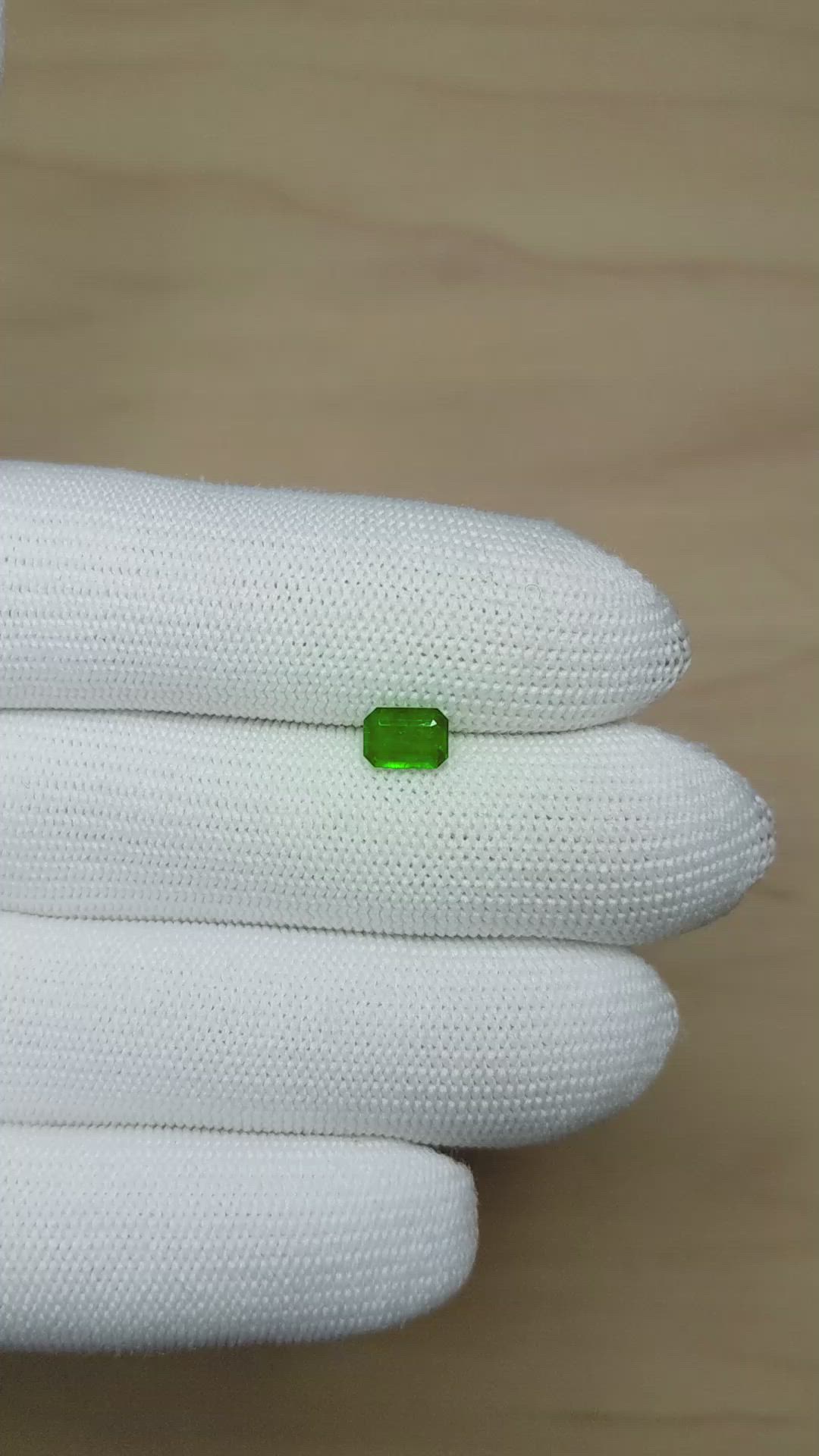0.78 Ct. Emerald from Afghanistan Size Video