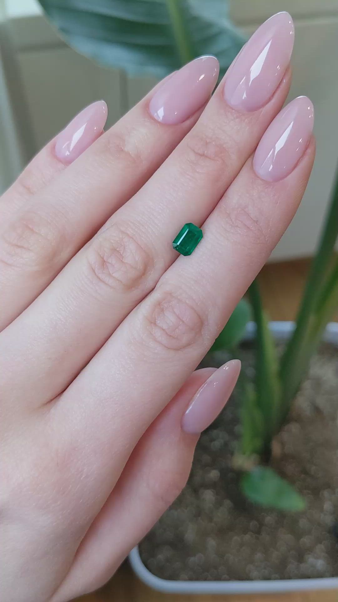 0.78 Ct. Emerald from Afghanistan Size Video