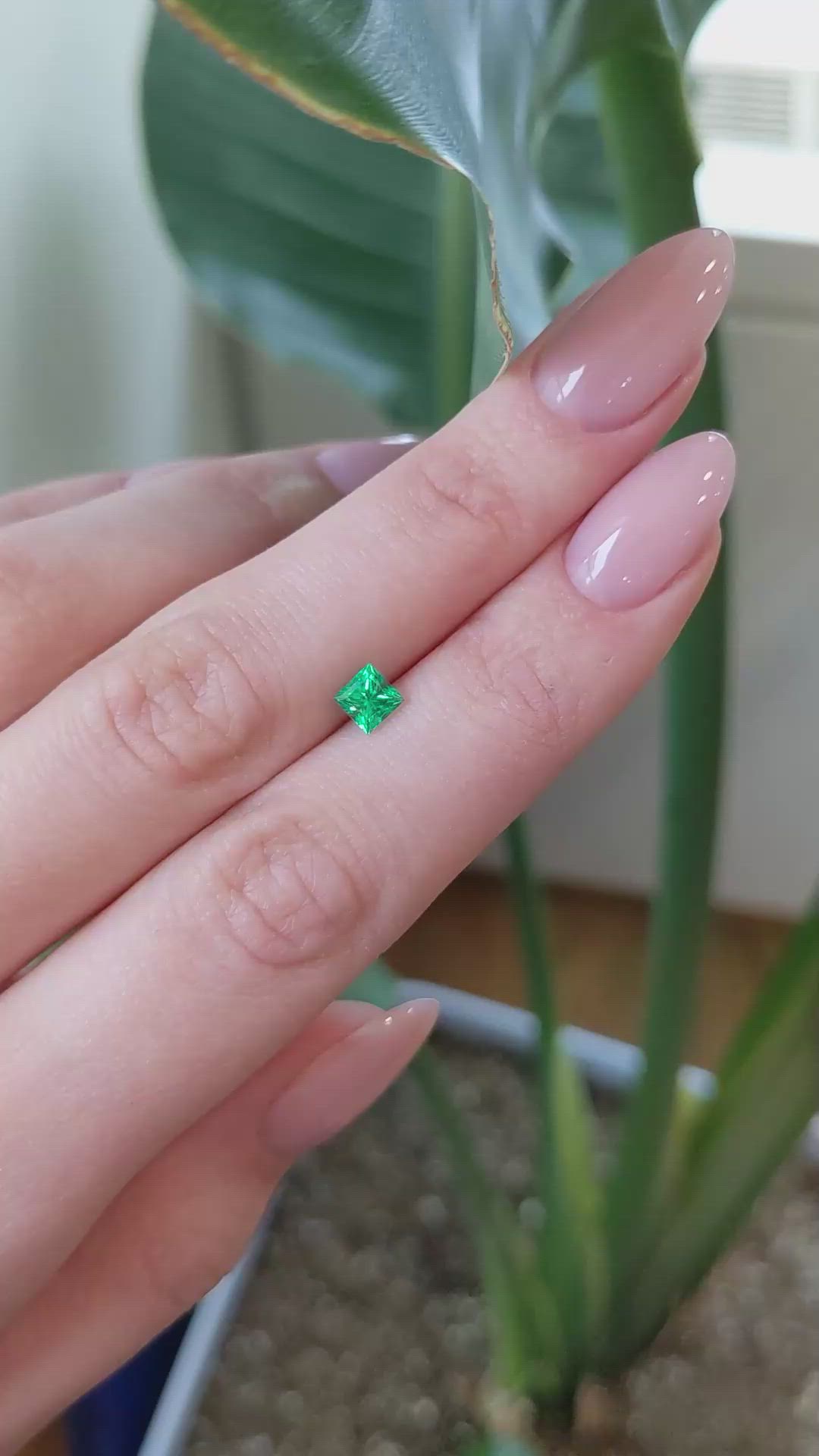 0.51 Ct. Emerald from Afghanistan Size Video