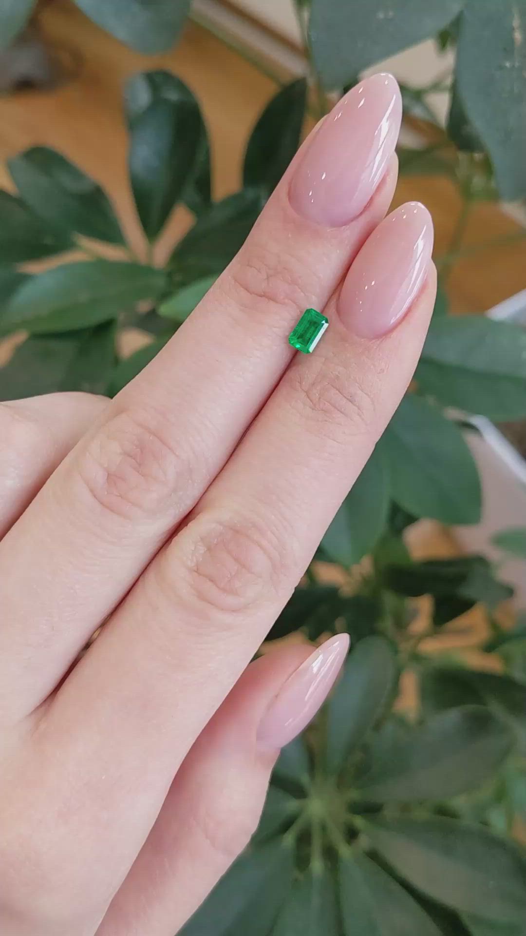 0.42 Ct. Emerald from Afghanistan Size Video
