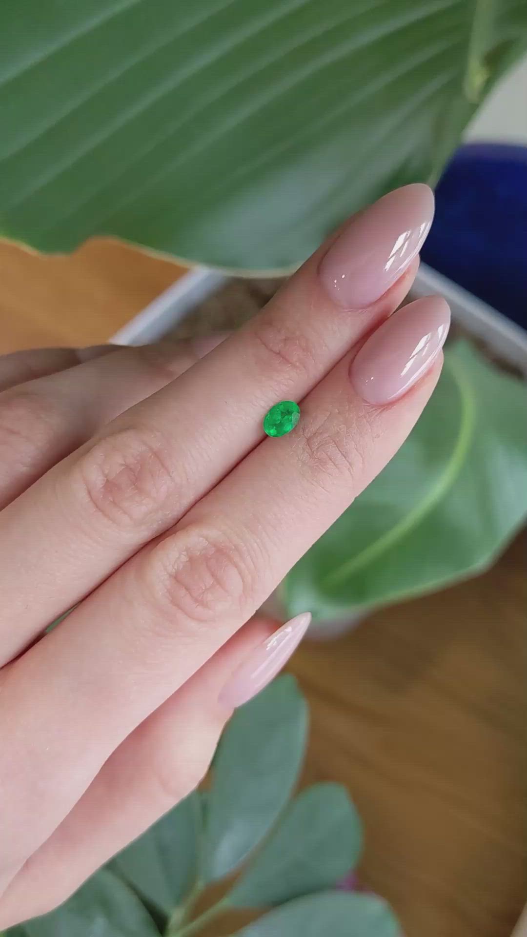 0.49 Ct. Emerald from Afghanistan Size Video