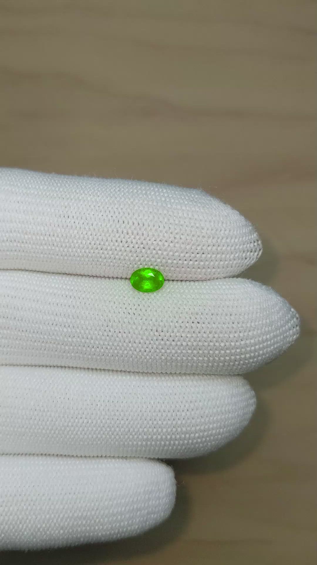 0.49 Ct. Emerald from Afghanistan Size Video