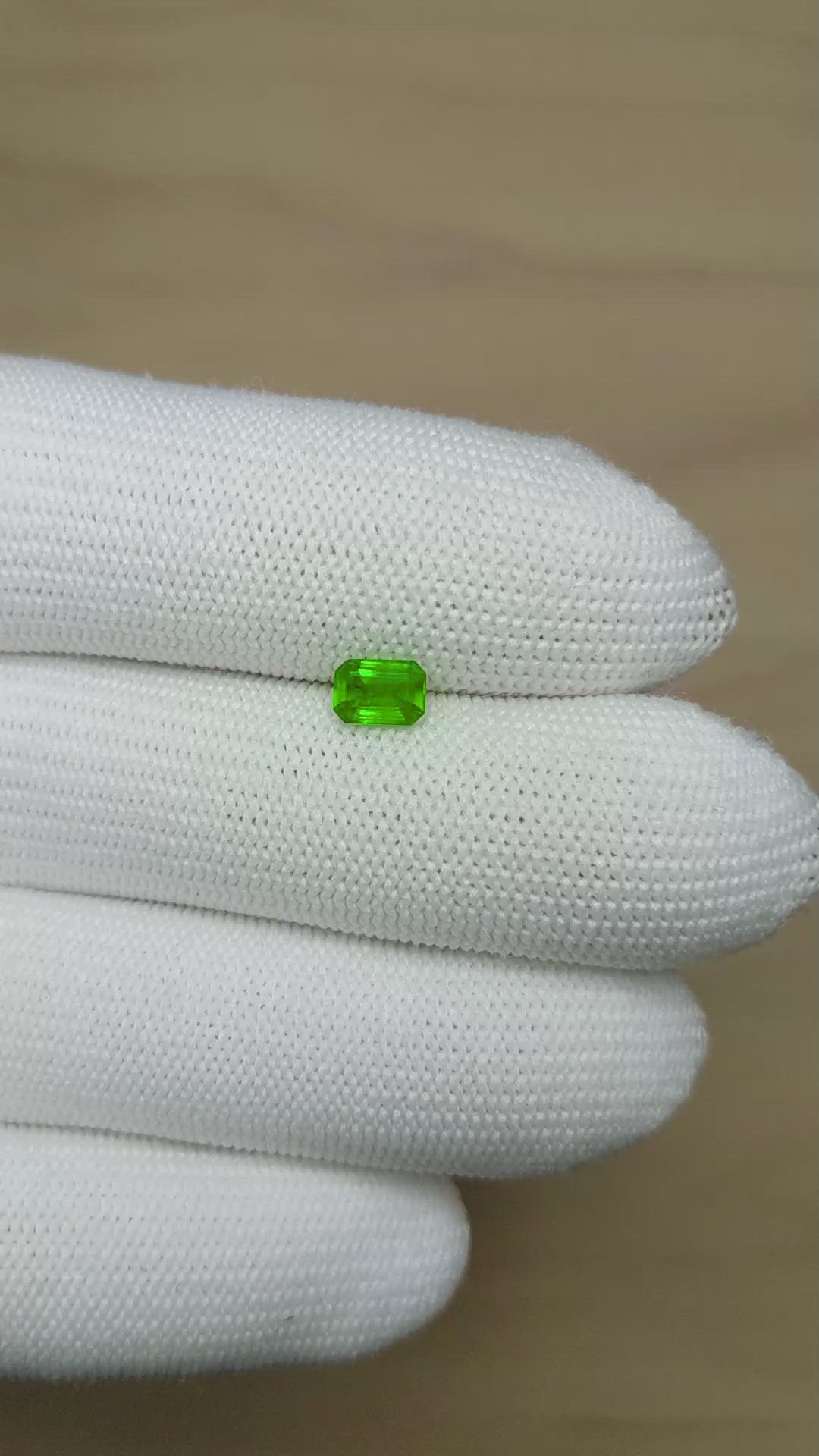 0.57 Ct. Emerald from Afghanistan Size Video