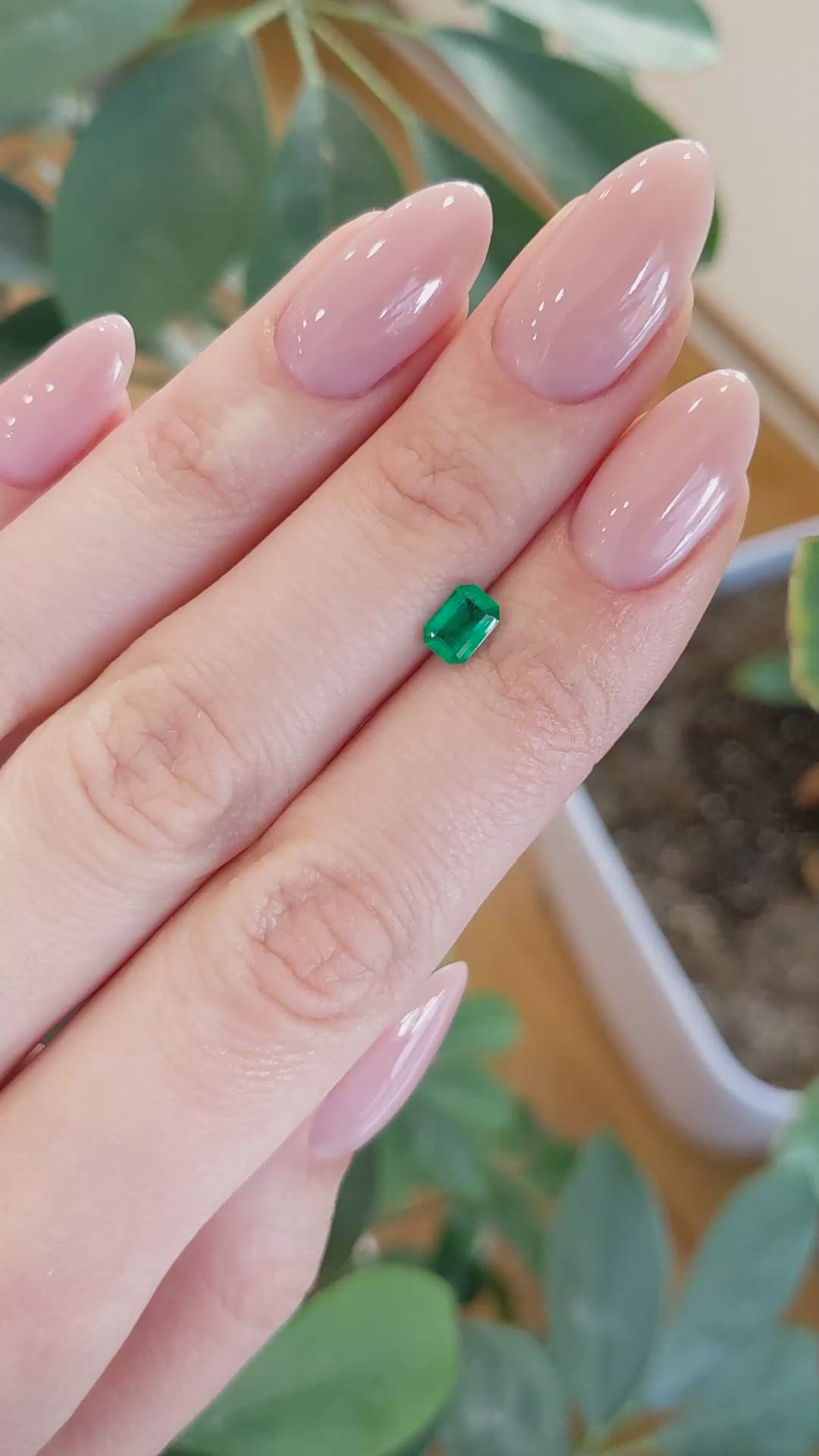 0.57 Ct. Emerald from Afghanistan Size Video