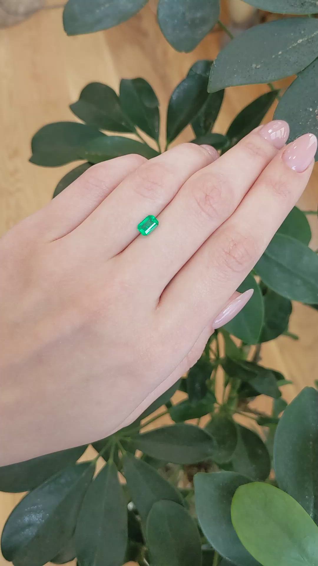 0.78 Ct. Emerald from Afghanistan Size Video