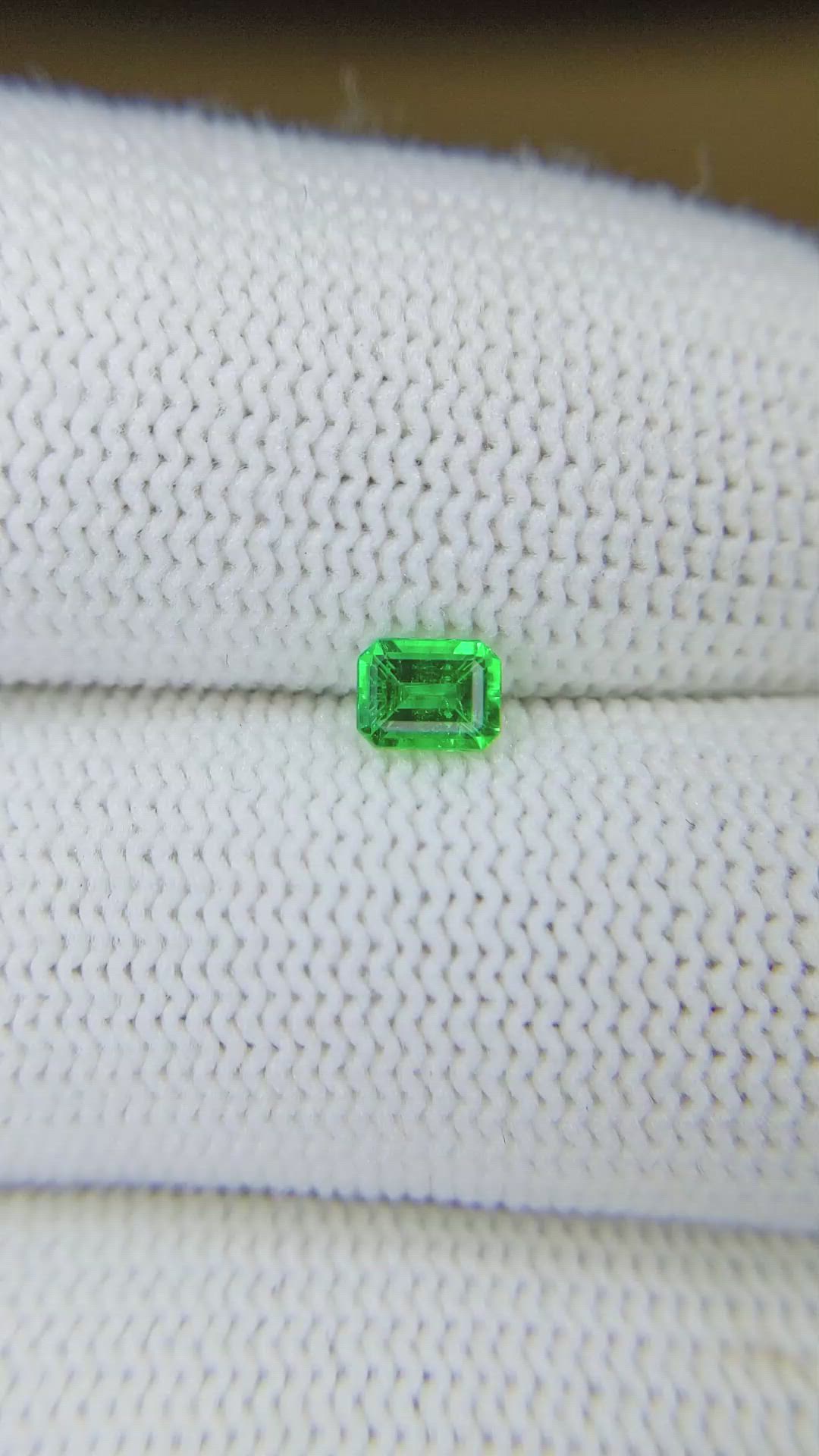 0.38 Ct. Emerald from Afghanistan Size Video