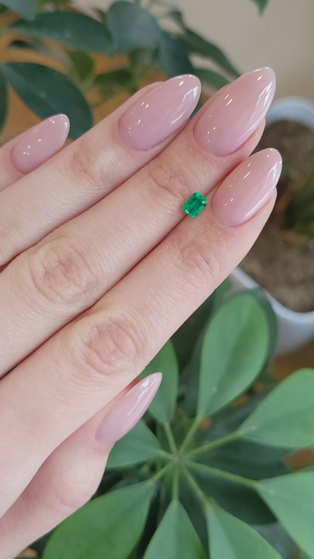 0.38 Ct. Emerald from Afghanistan Size Video