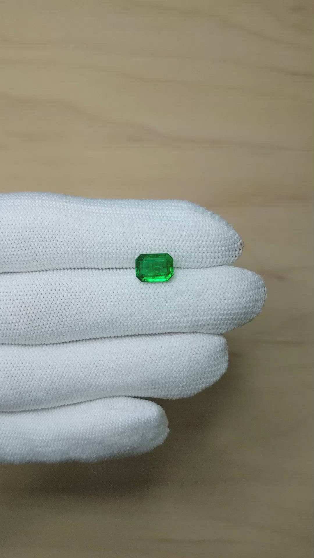 1.72 Ct. Emerald from Zambia Size Video