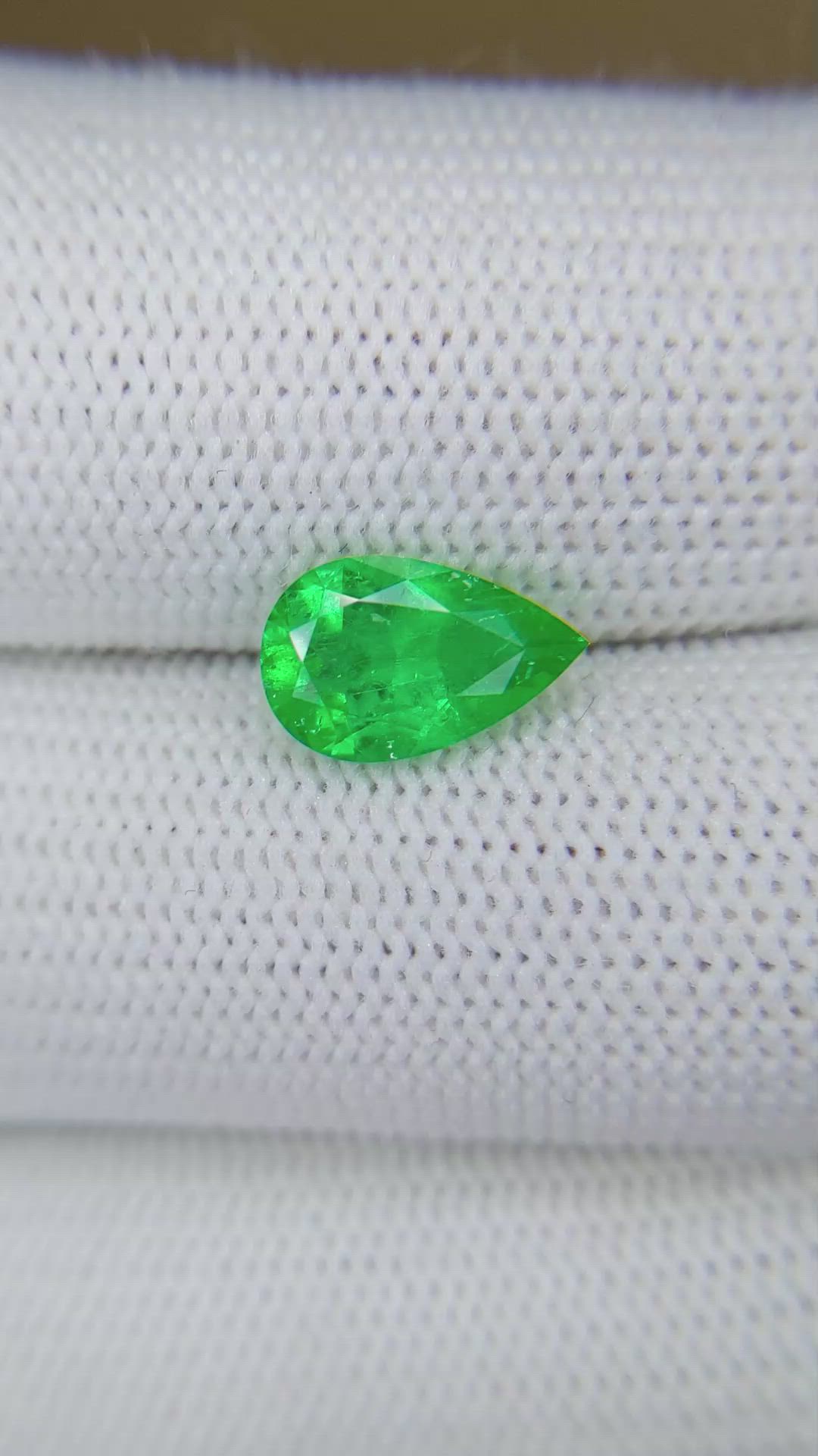 1.75 Ct. Emerald from Colombia Size Video