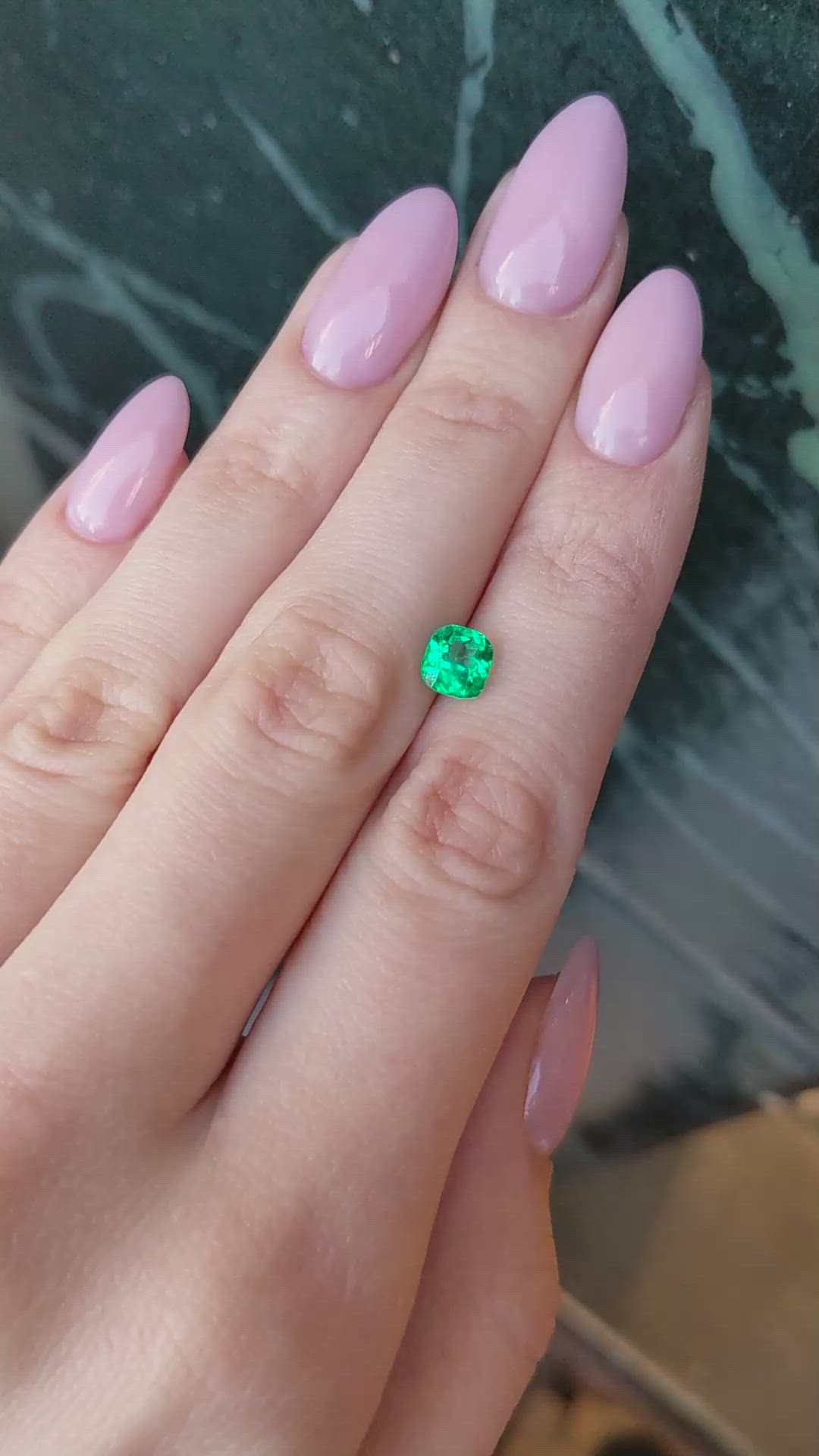 1.06 Ct. Emerald from Colombia Size Video