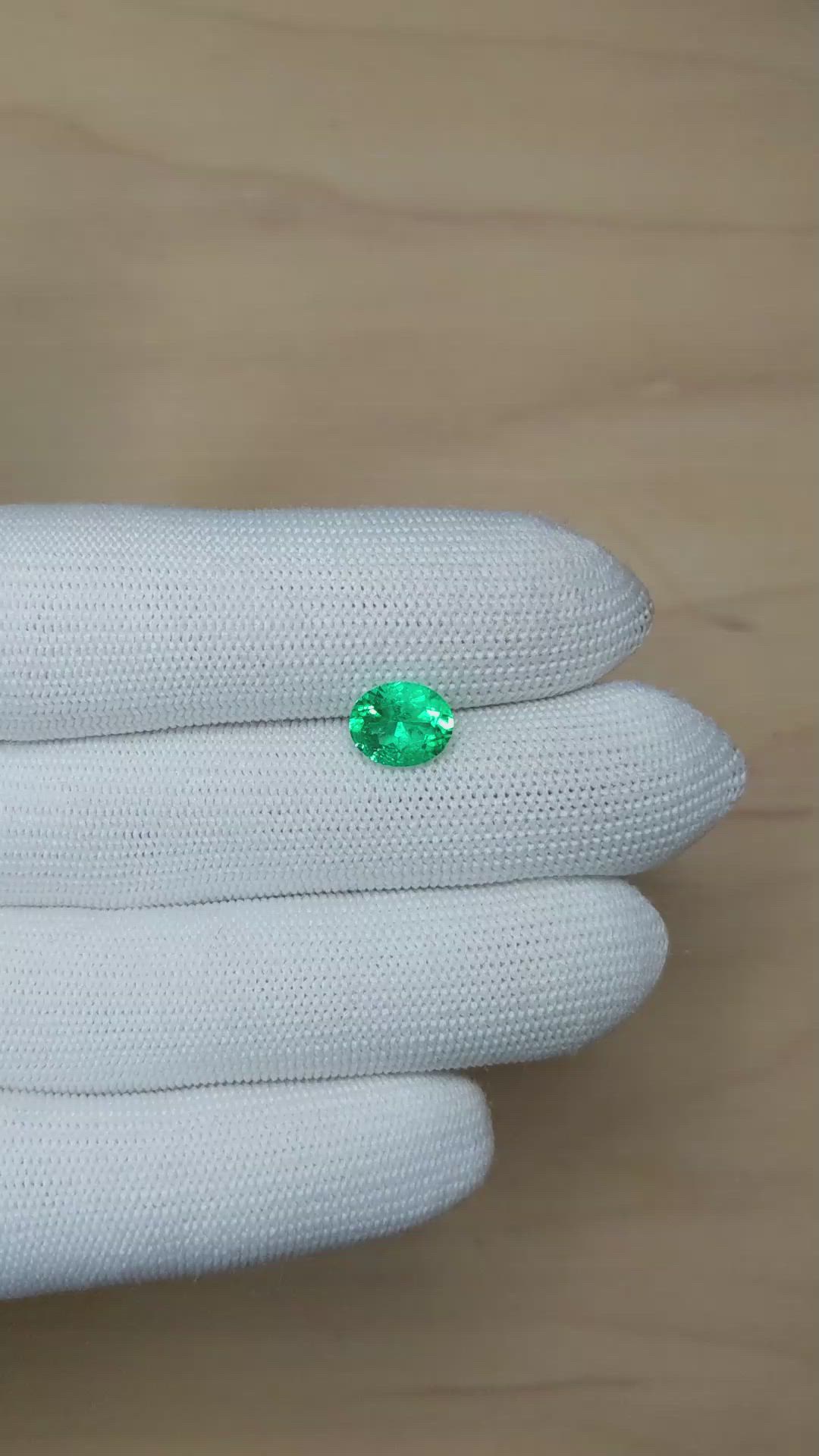 1.95 Ct. Emerald from Colombia Size Video