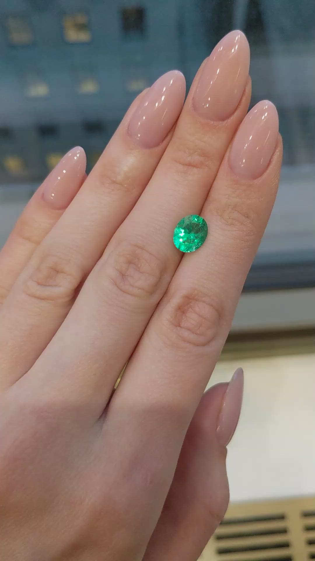 1.95 Ct. Emerald from Colombia Size Video