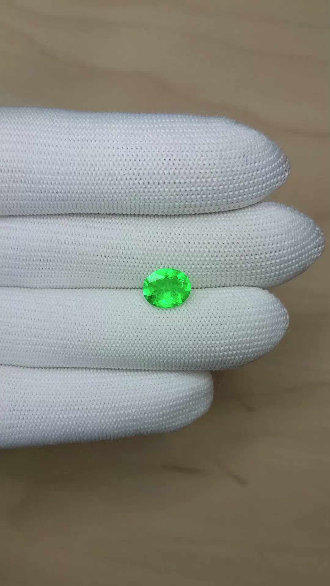 1.91 Ct. Emerald from Colombia Size Video