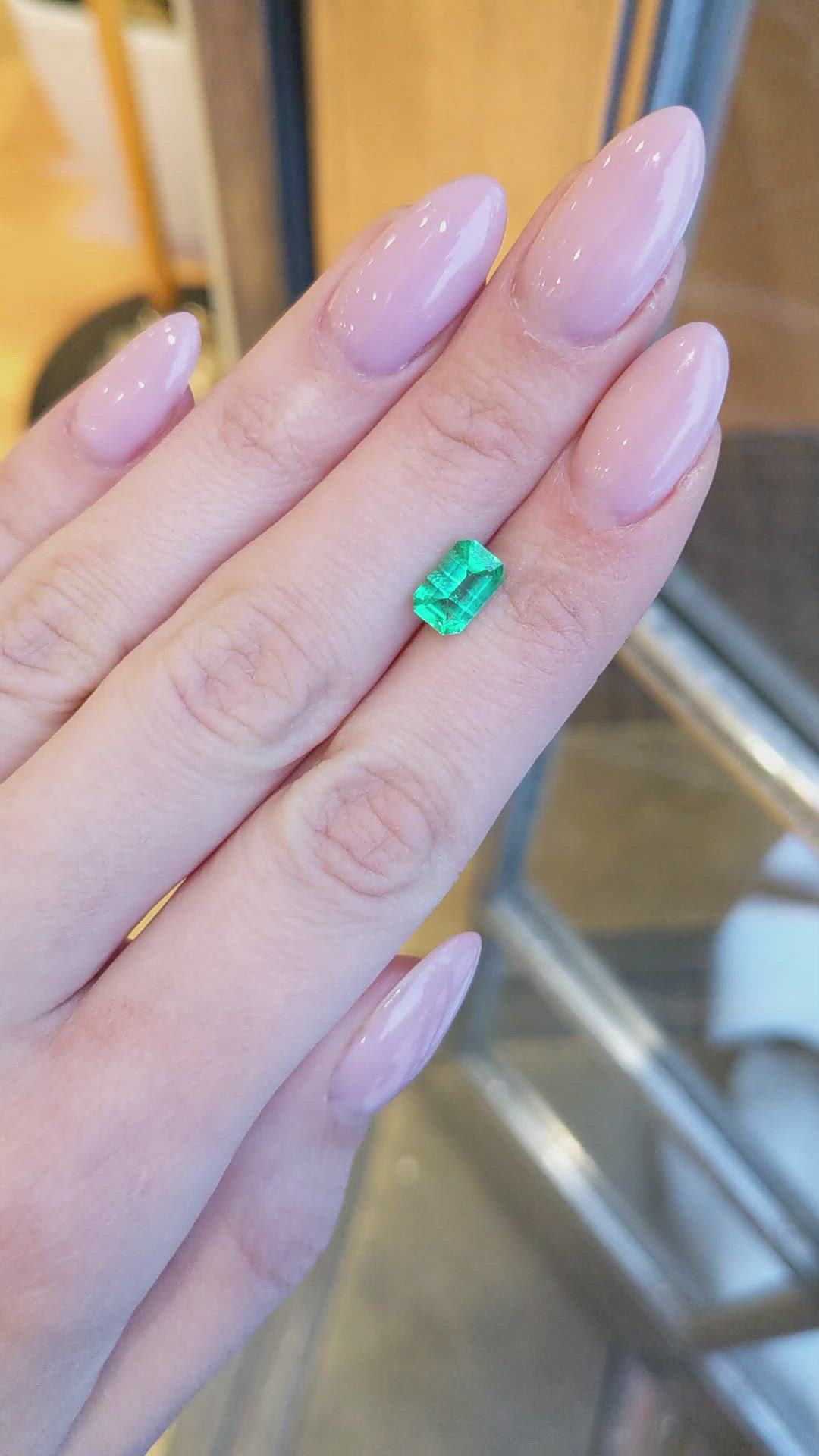 1.48 Ct. Emerald from Afghanistan Size Video