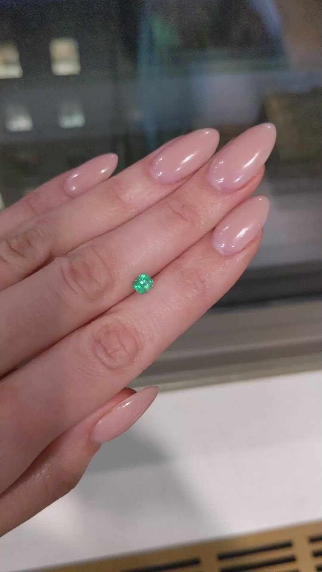 0.55 Ct. Emerald from Afghanistan Size Video