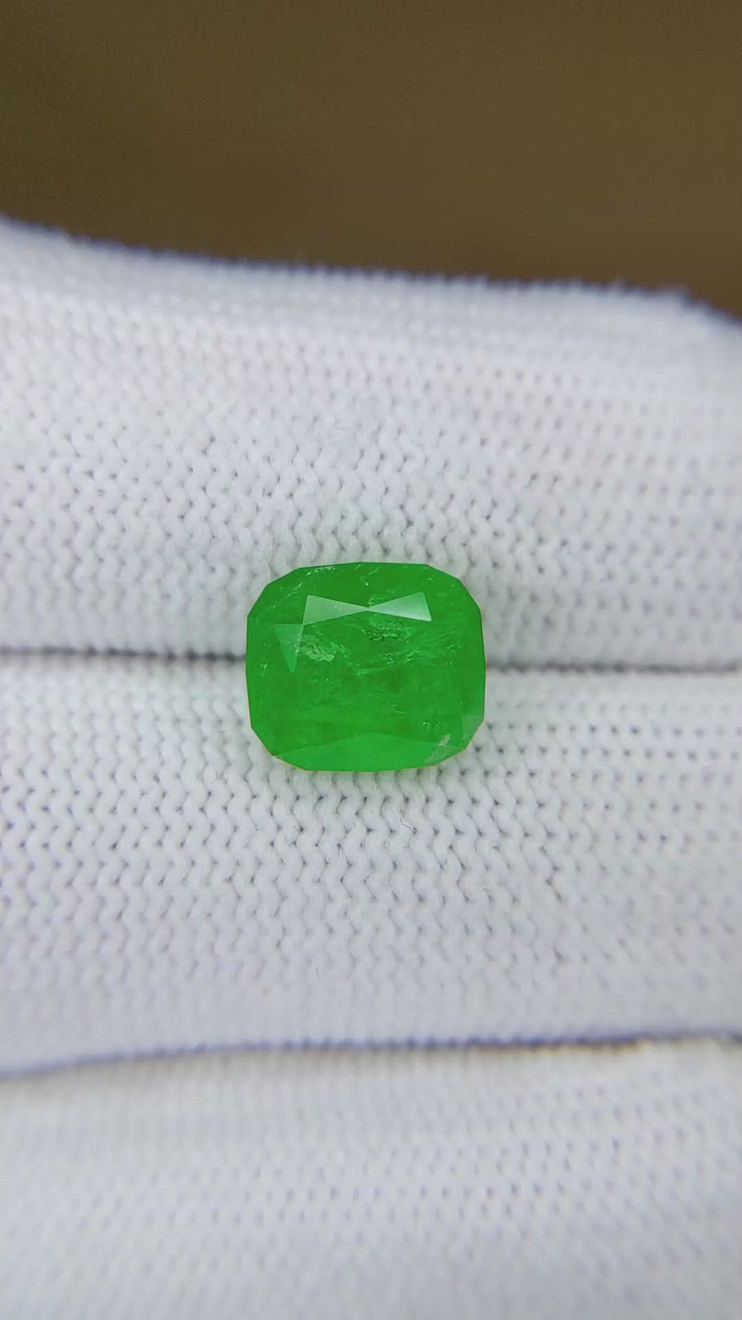 3.43 Ct. Emerald from Afghanistan Size Video