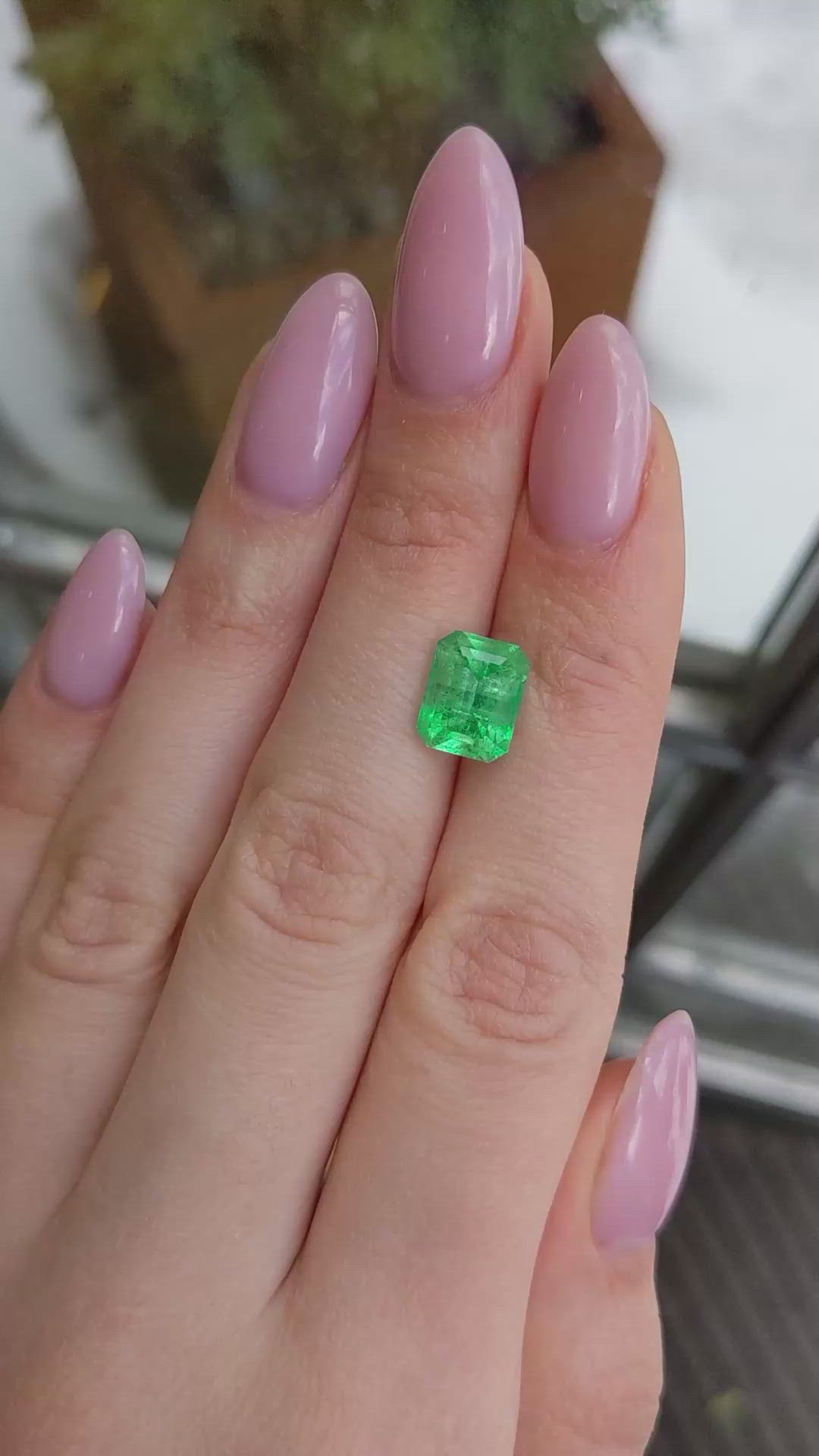 3.88 Ct. Emerald from Afghanistan Size Video