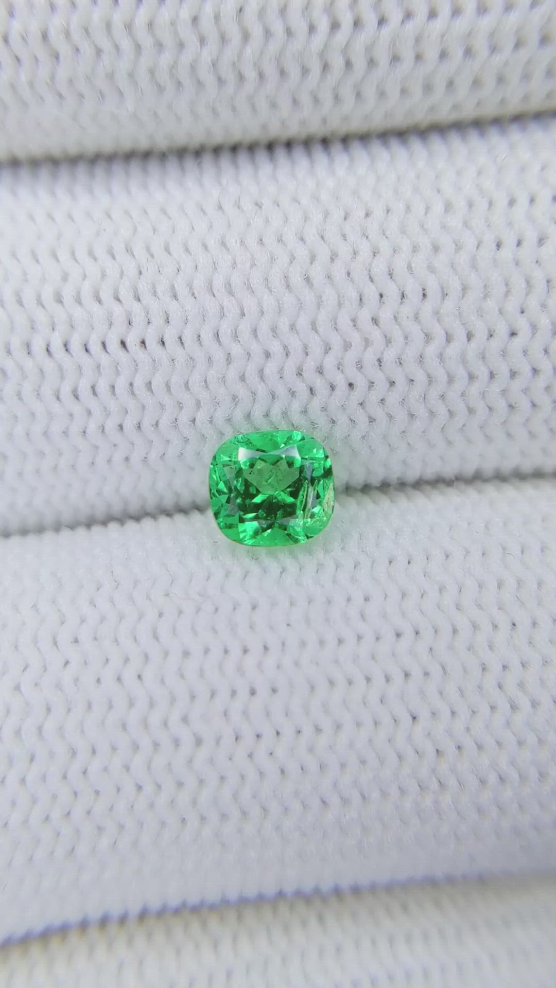 0.59 Ct. Emerald from Colombia Size Video