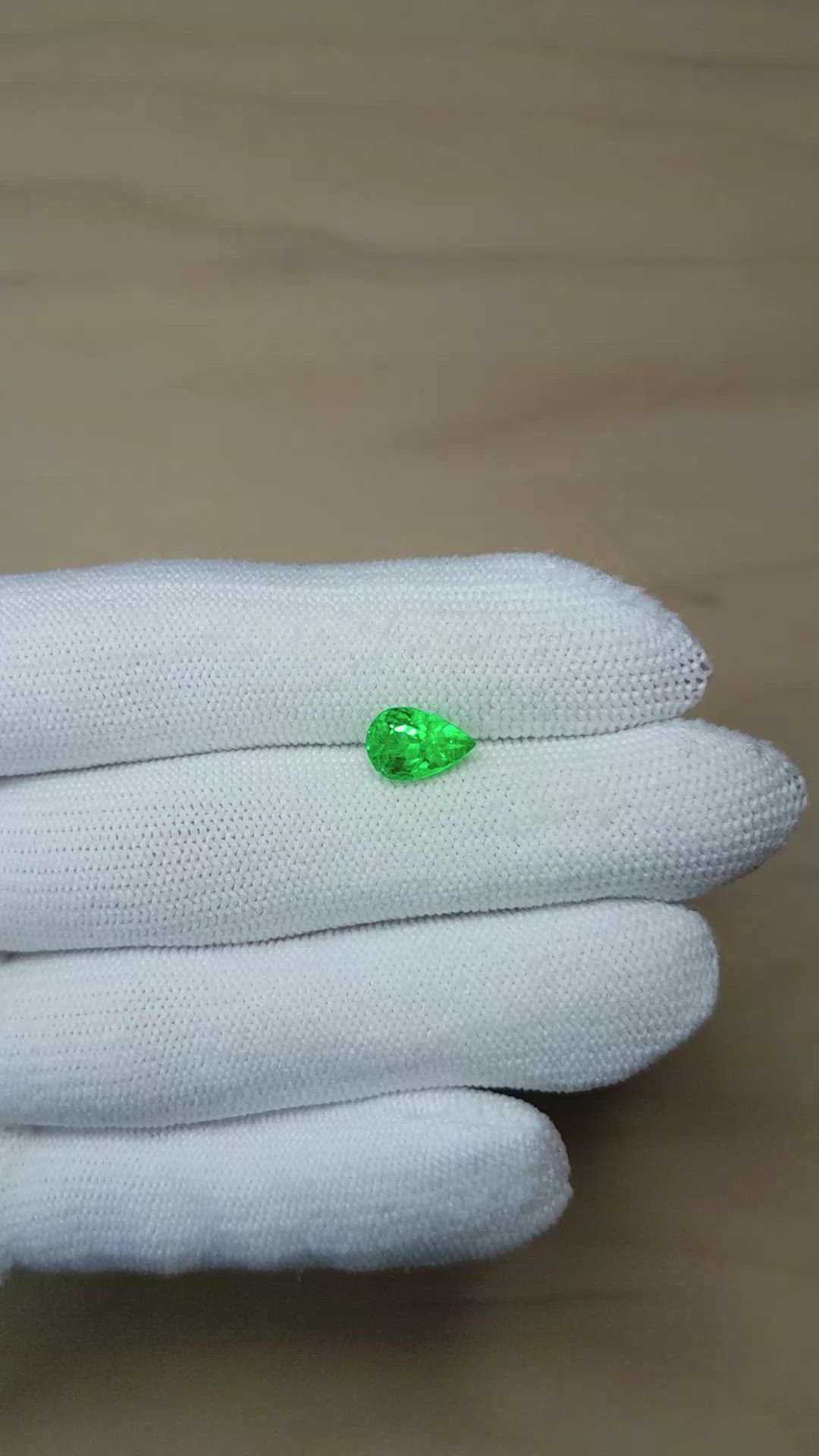 1.76 Ct. Emerald from Colombia Size Video