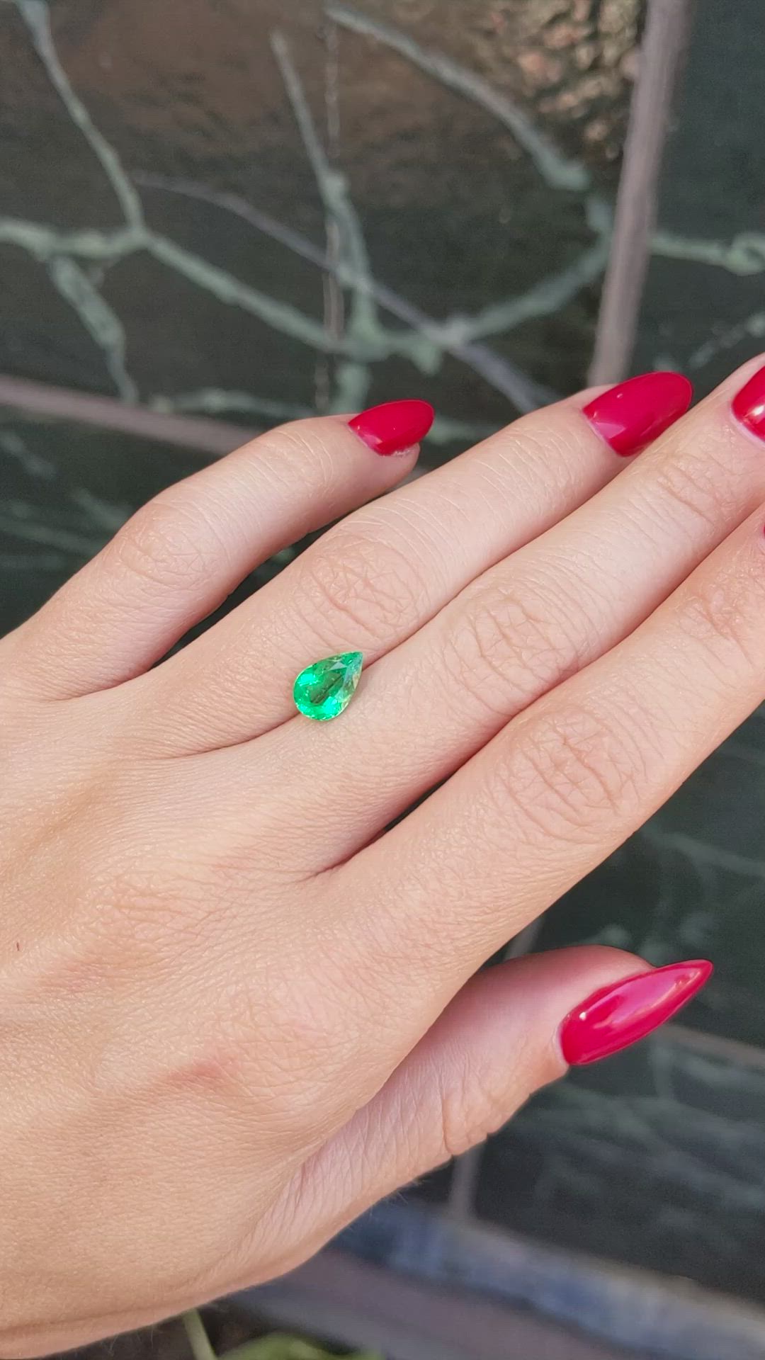 1.13 Ct. Emerald from Colombia Size Video