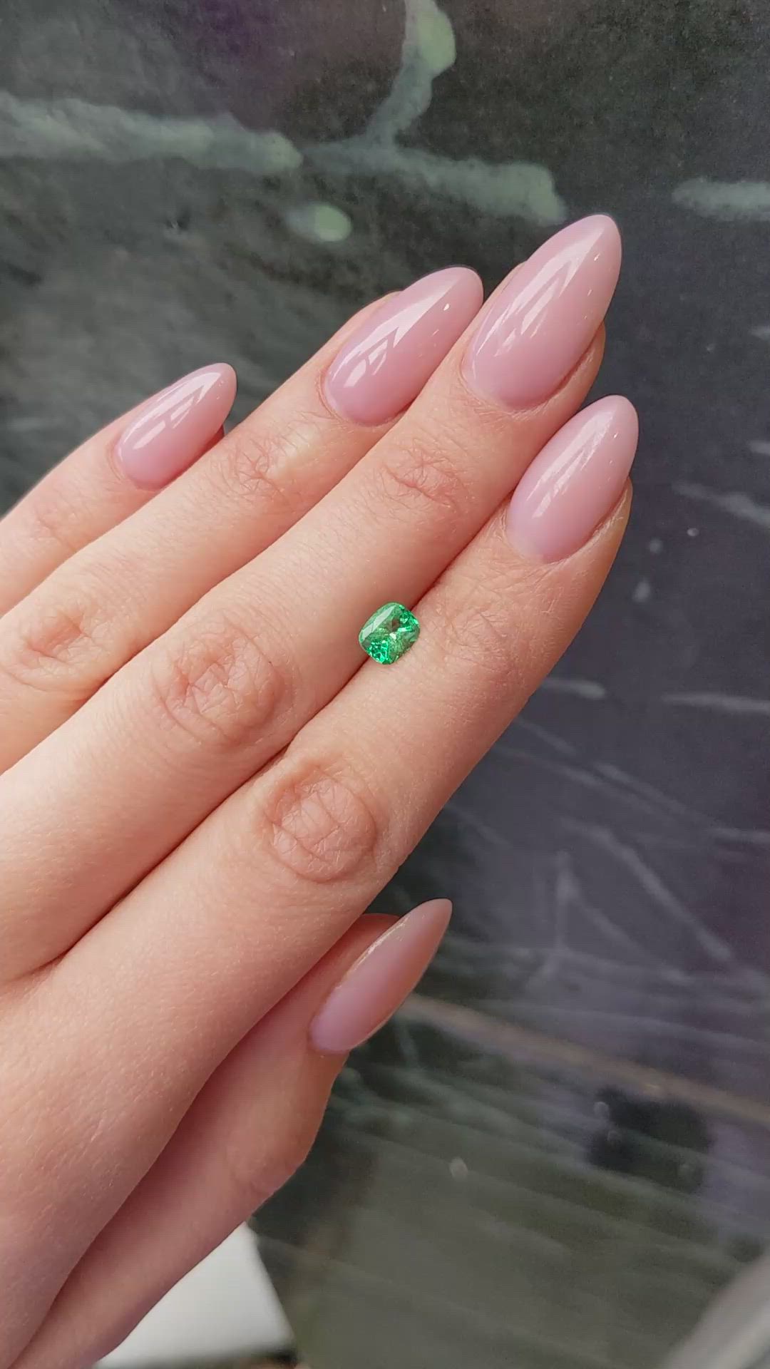 0.81 Ct. Emerald from Colombia Size Video