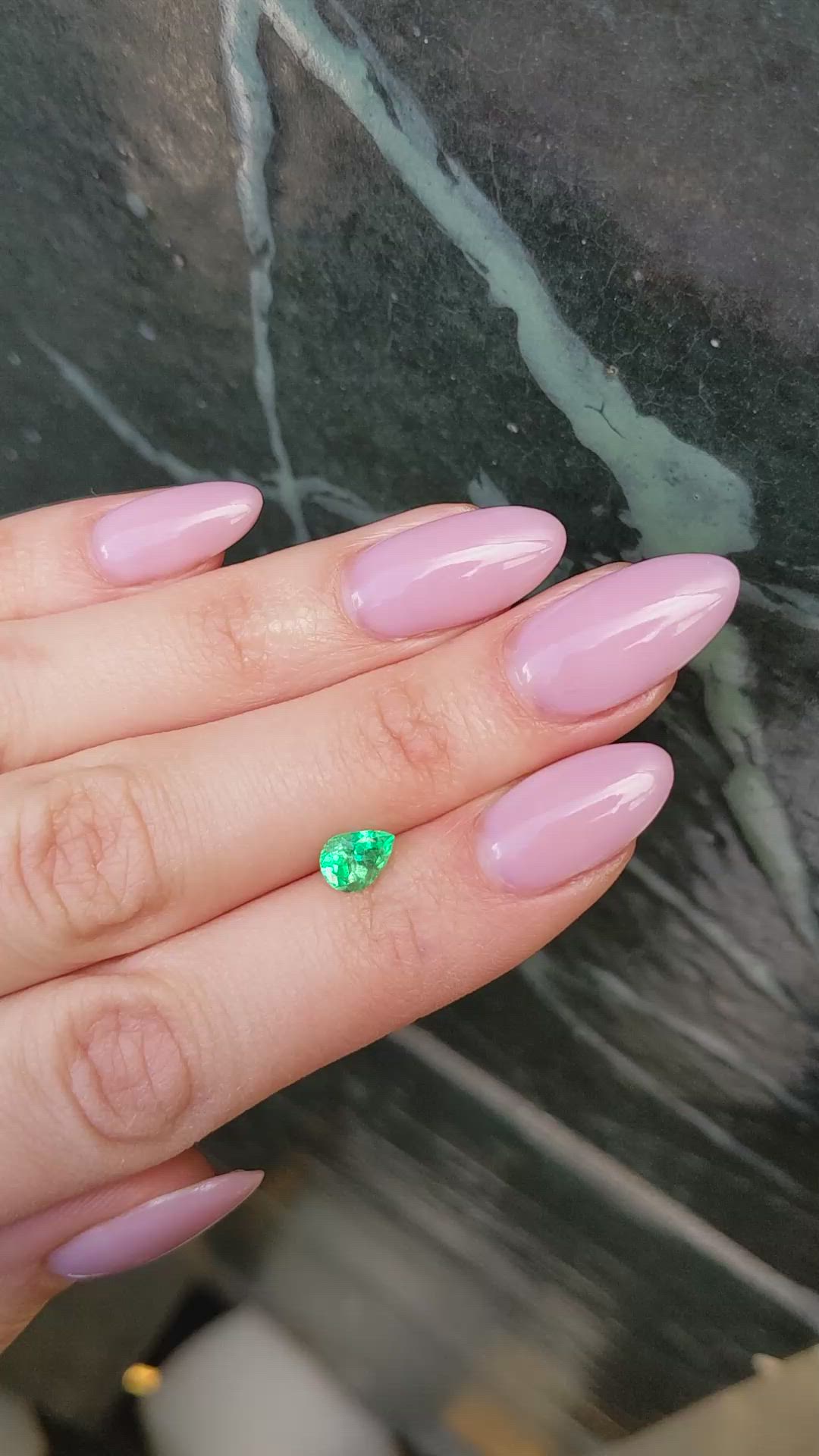 0.81 Ct. Emerald from Colombia Size Video