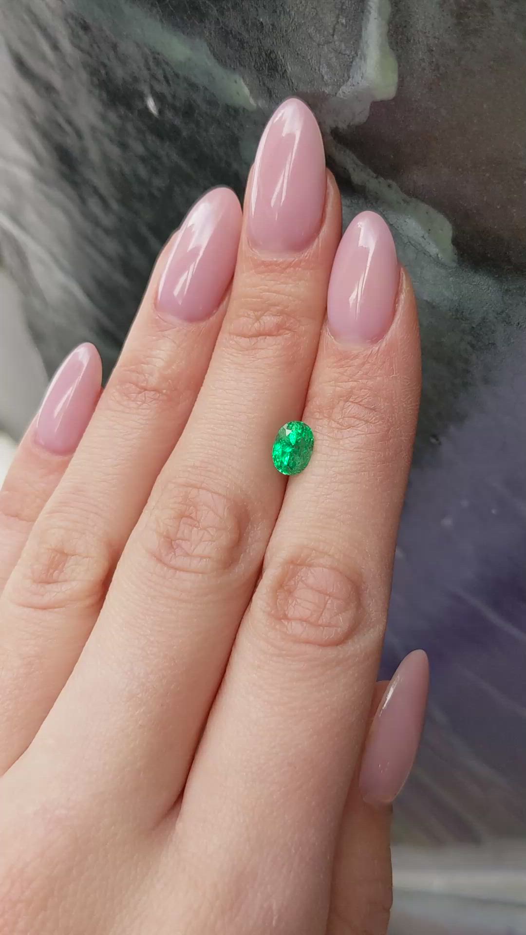 1.19 Ct. Emerald from Colombia Size Video