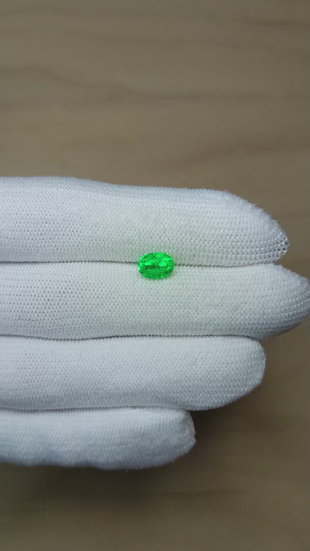 1.19 Ct. Emerald from Colombia Size Video