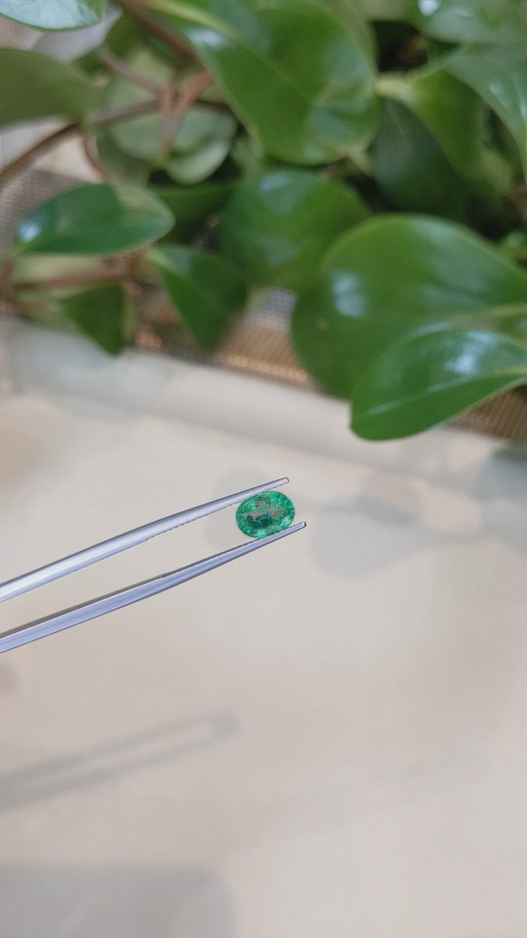 1.04 Ct. Emerald from Zambia Size Video