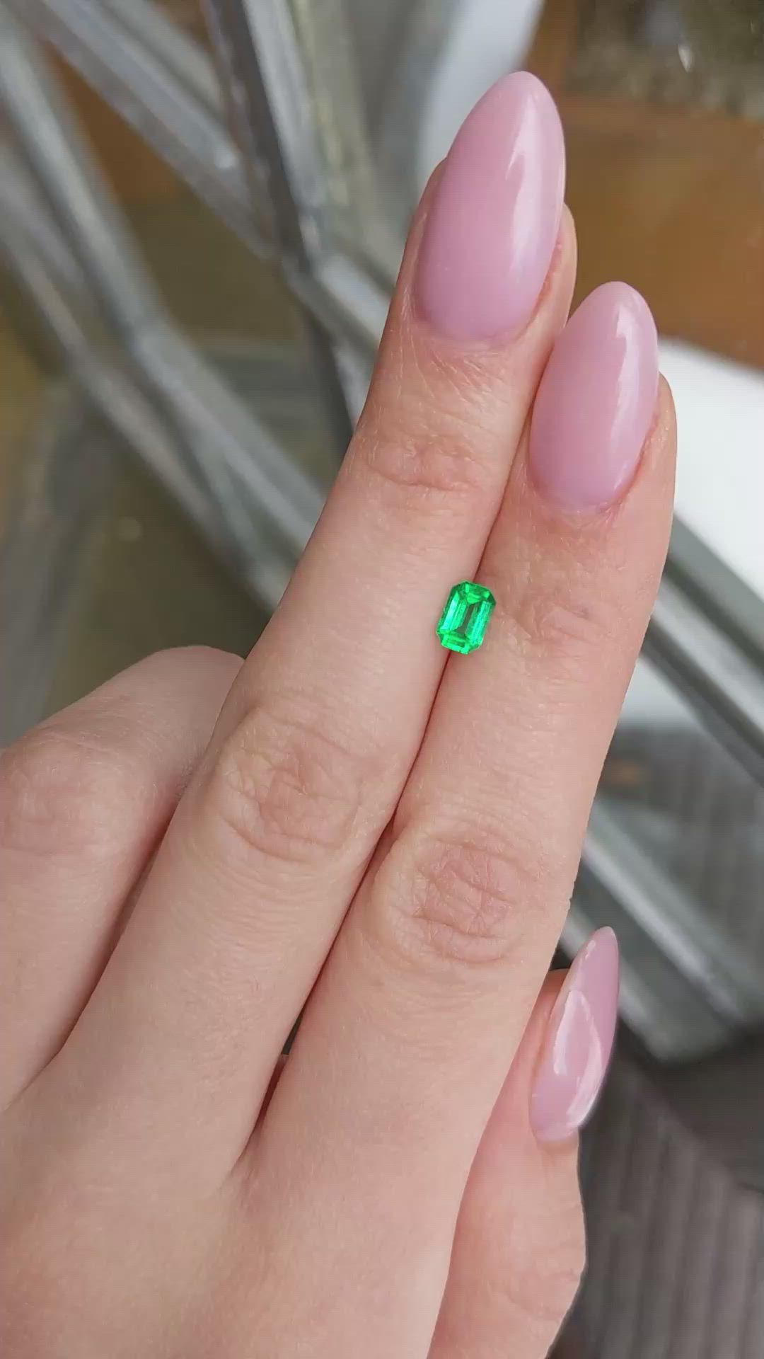 0.54 Ct. Emerald from Afghanistan Size Video