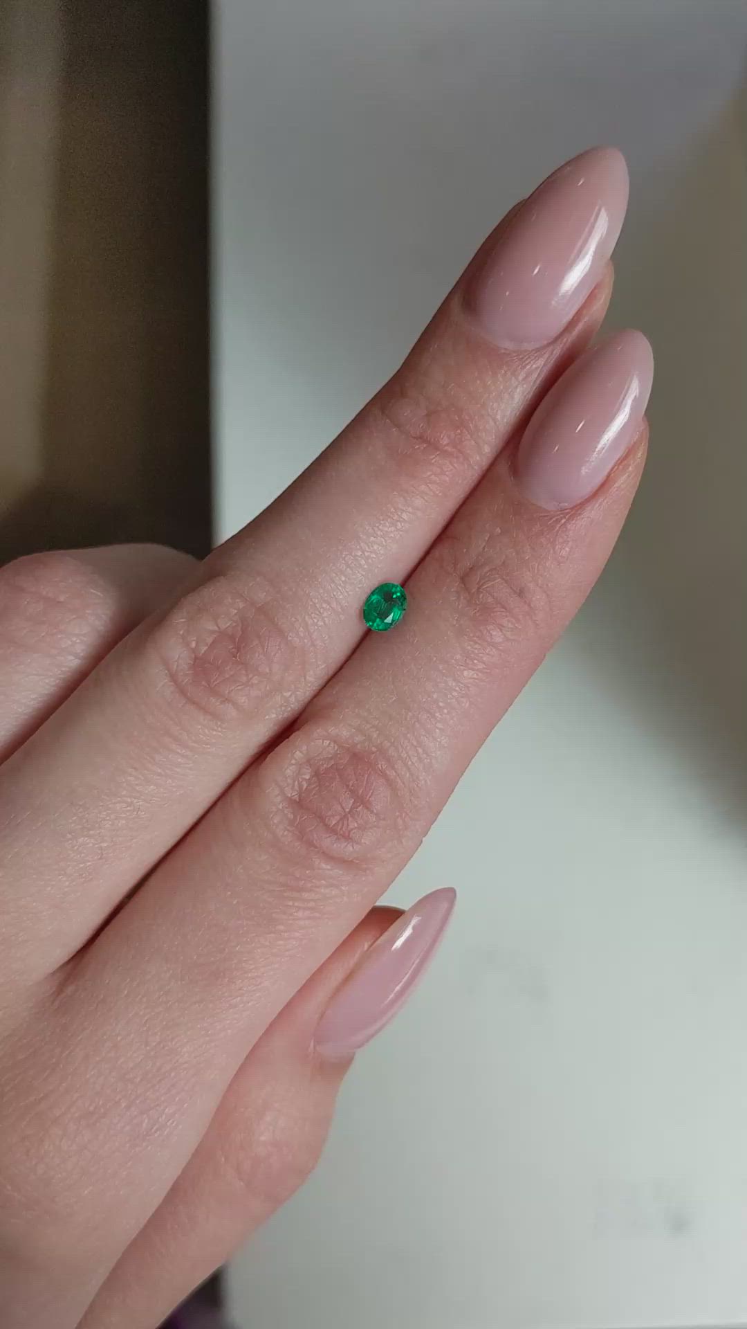 0.31 Ct. Emerald from Afghanistan Size Video