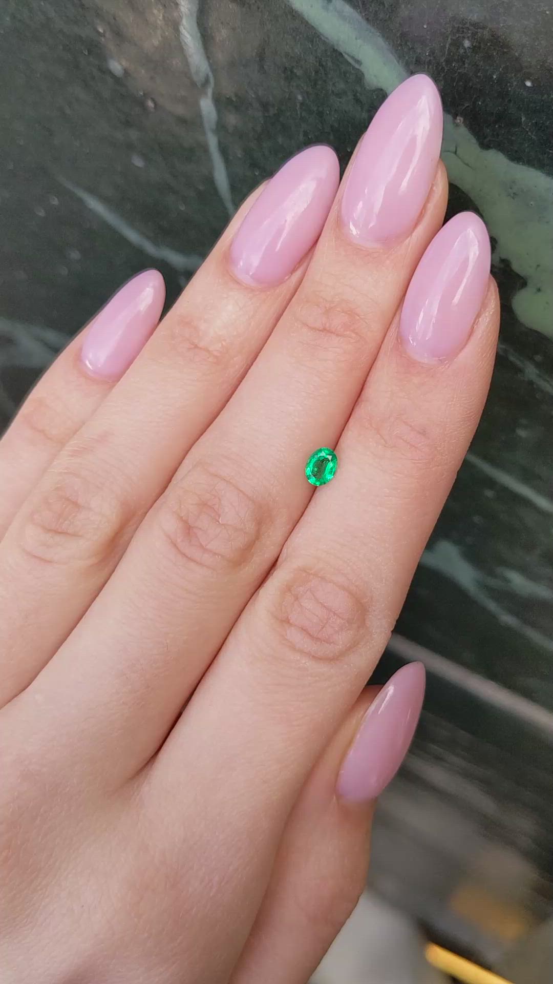 0.31 Ct. Emerald from Afghanistan Size Video