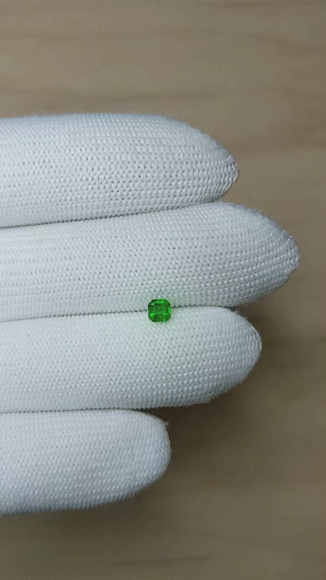0.26 Ct. Emerald from Afghanistan Size Video