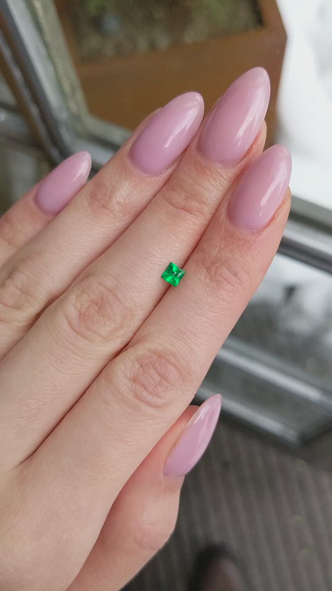 0.35 Ct. Emerald from Afghanistan Size Video