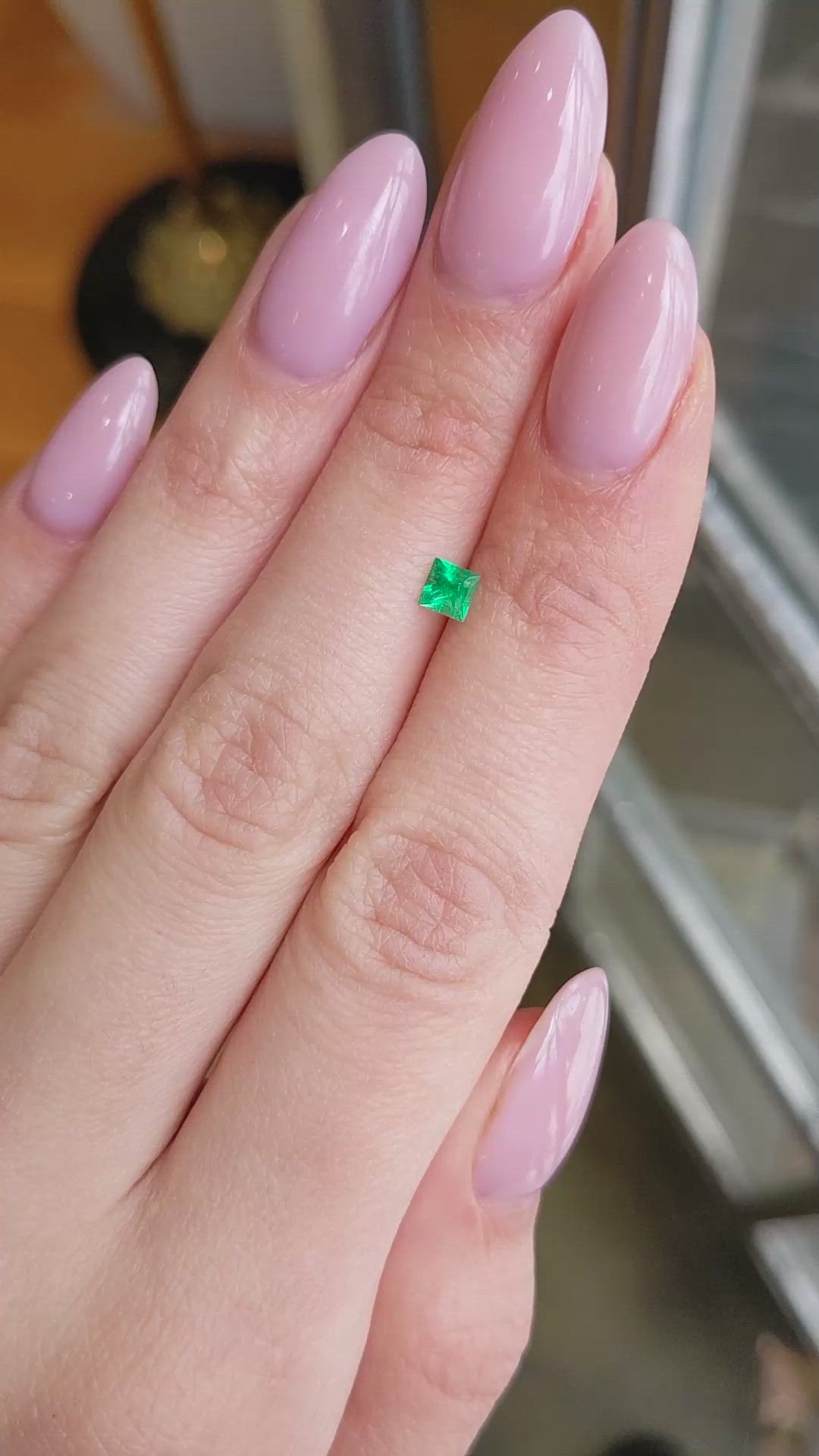 0.35 Ct. Emerald from Afghanistan Size Video