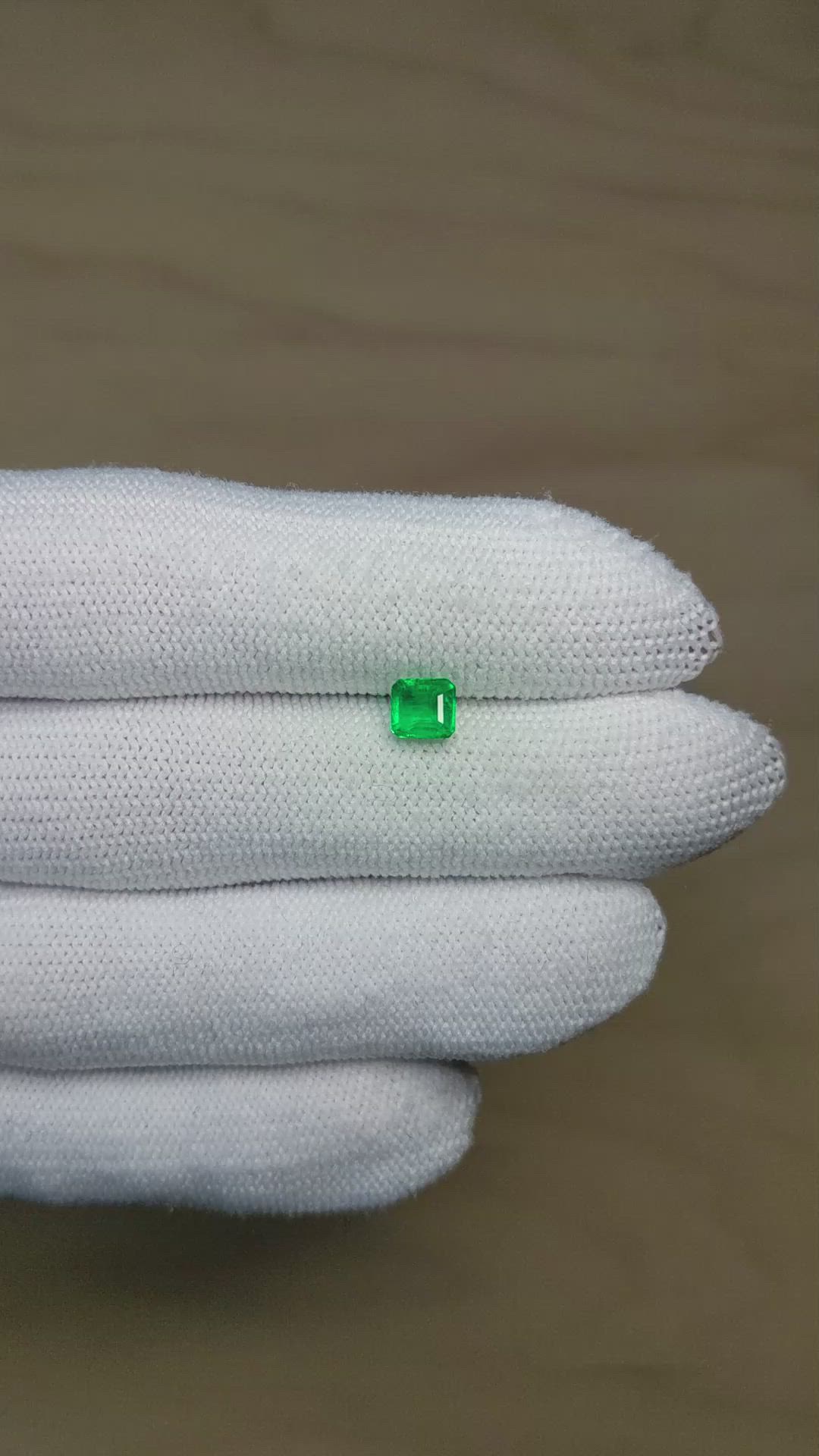 0.69 Ct. Emerald from Afghanistan Size Video